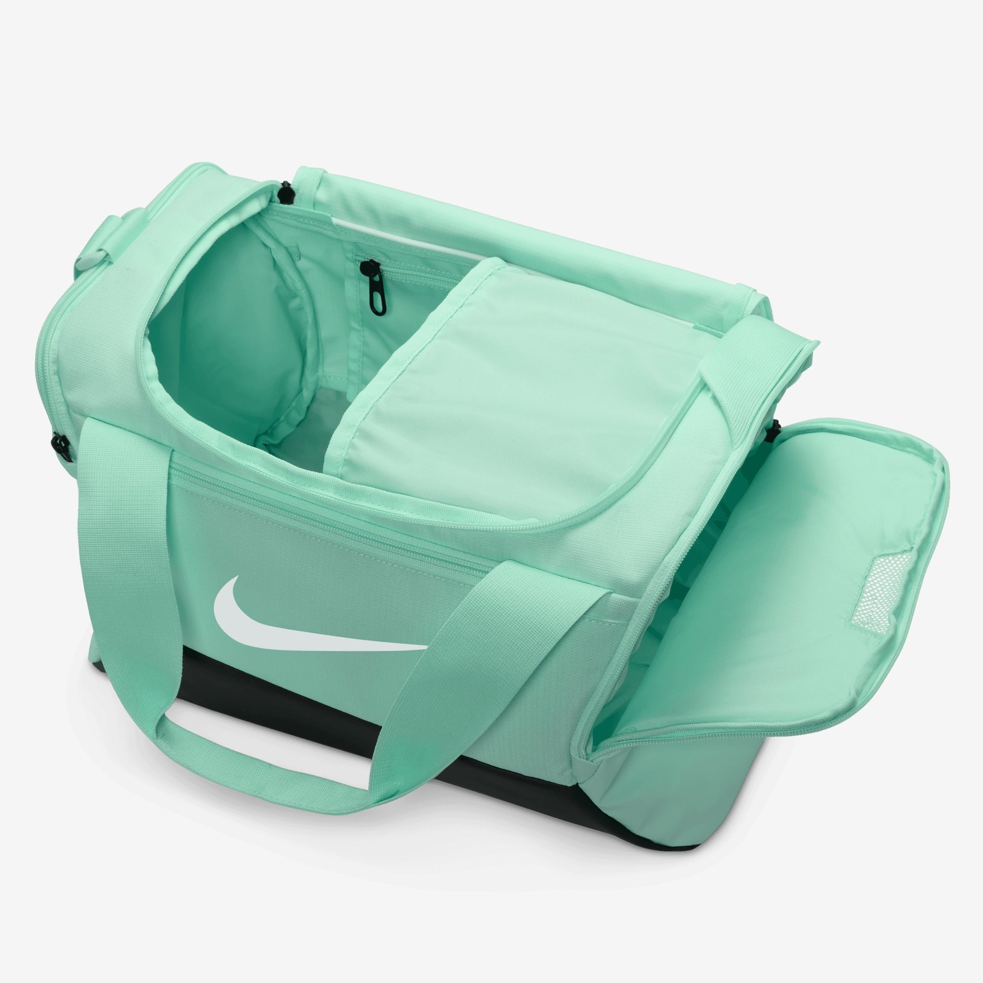 Nike Brasilia 9.5 Training Duffel Bag (Extra Small, 25L) - Mint Foam/Black/White