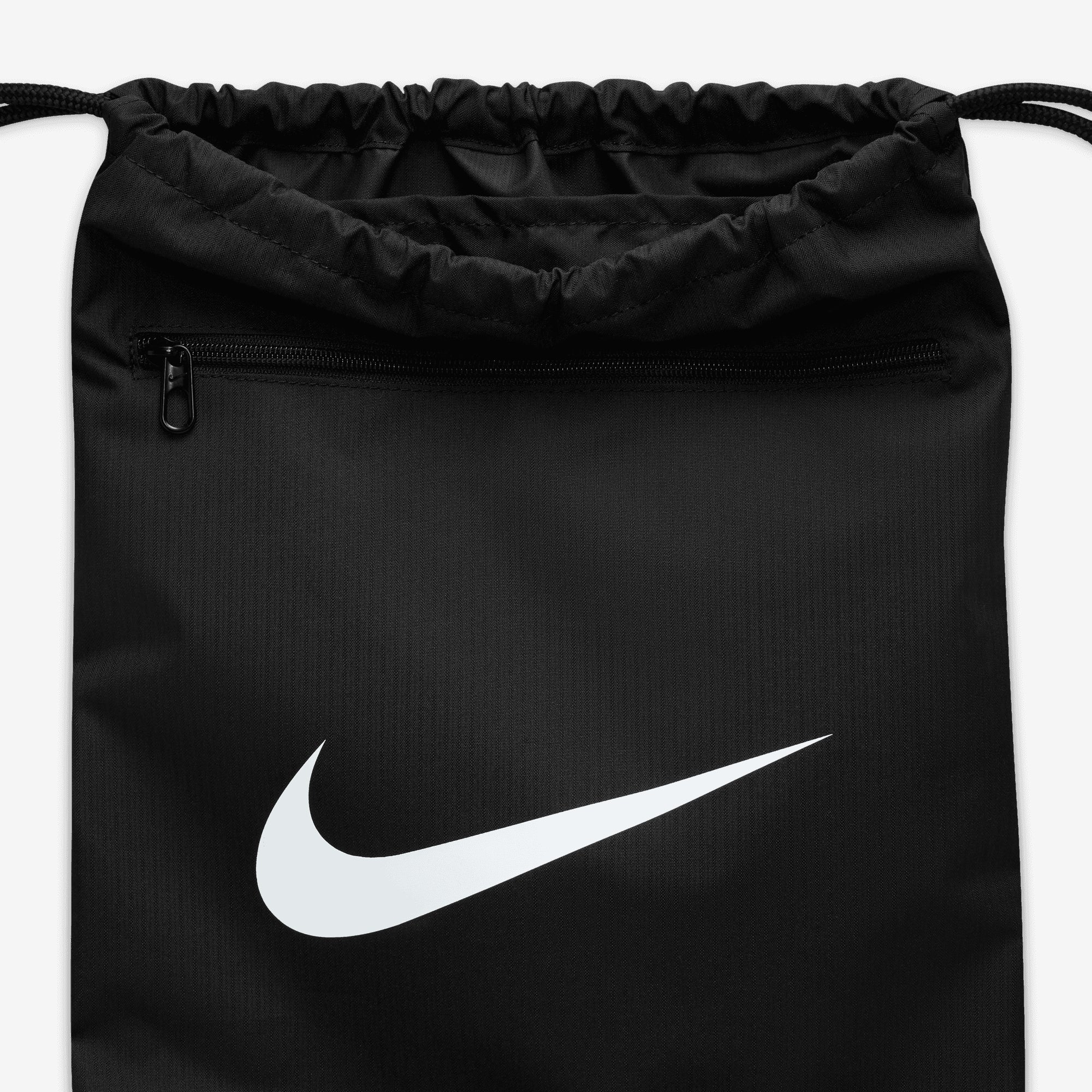 Nike Brasilia 9.5 Training Gym Sack (18L) - Black/Black/White