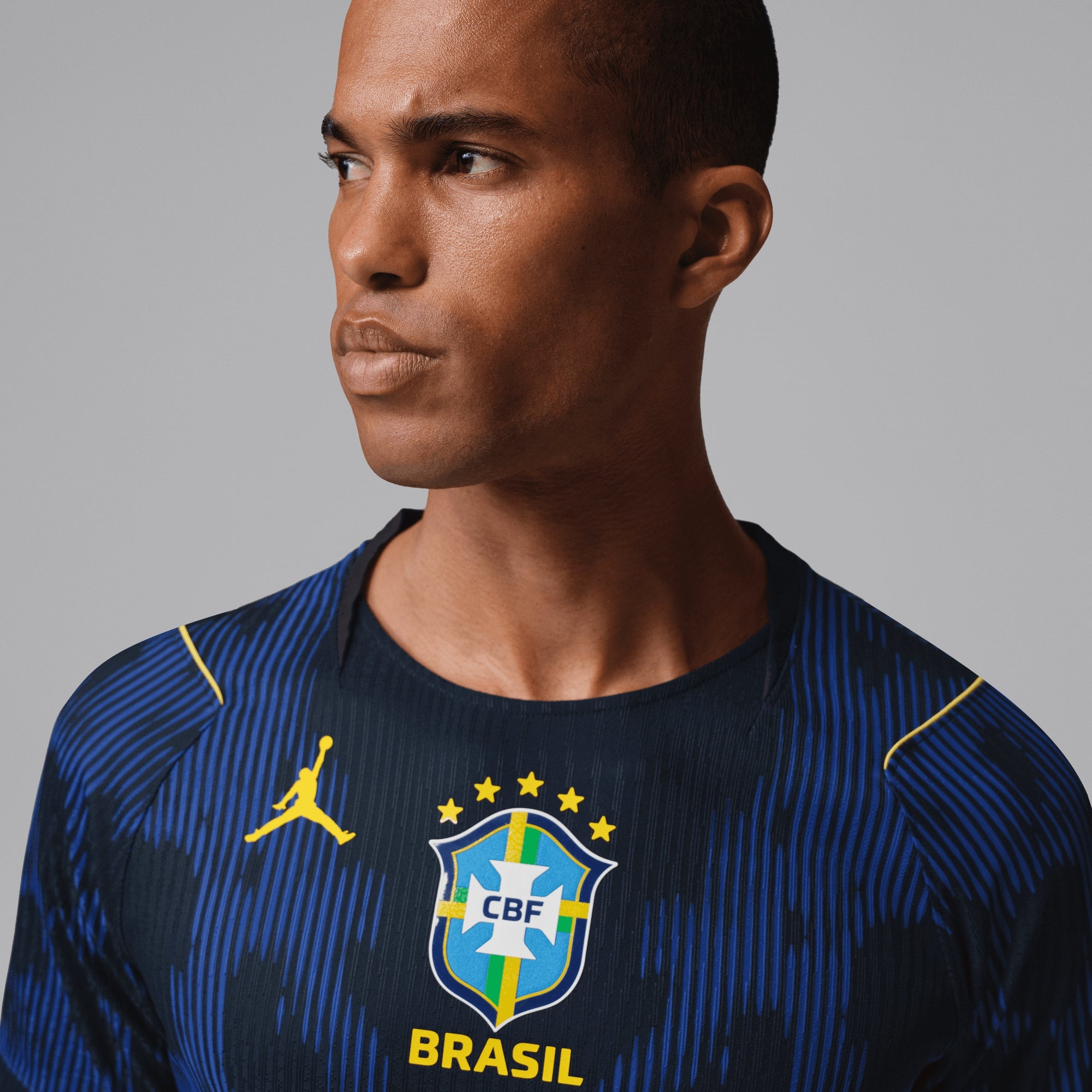 Nike Brazil 2026 Match Away Men's Jordan Aero-FIT Soccer Authentic Jersey - Old Royal/Black