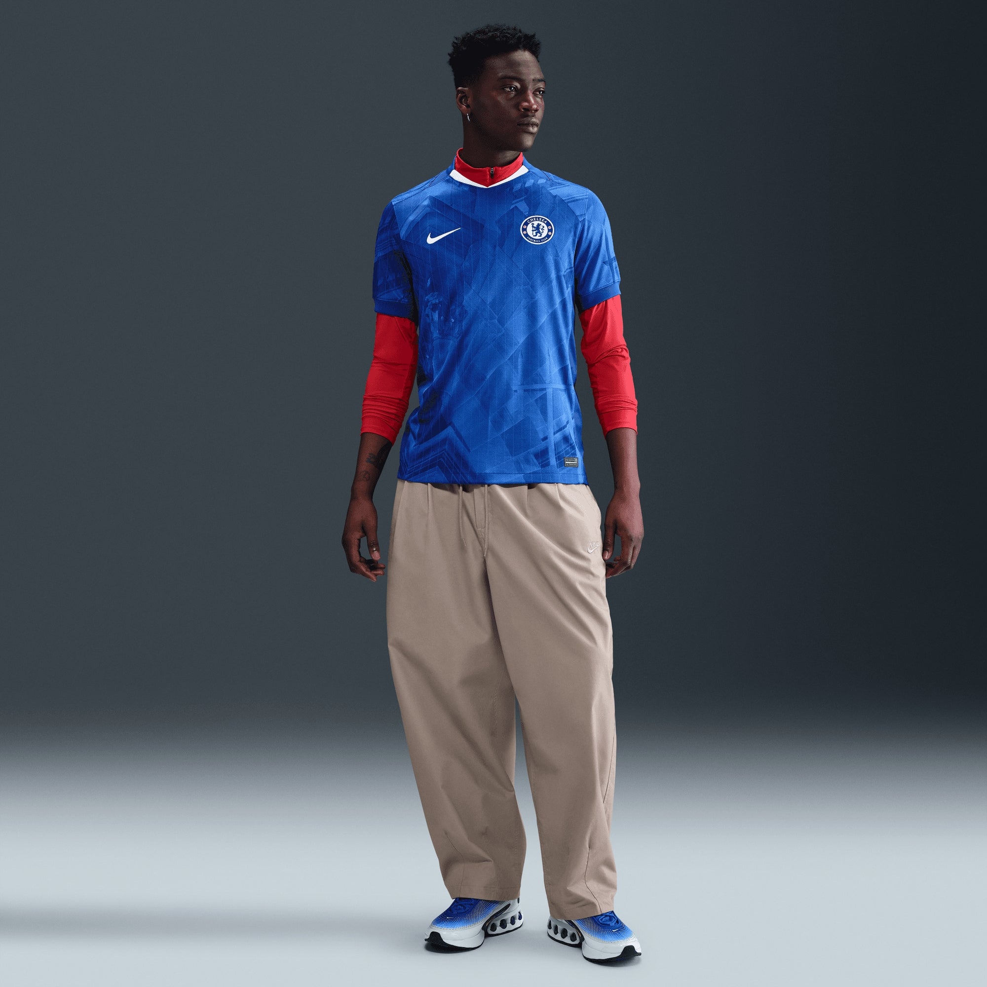 Nike Chelsea FC 2025/26 Stadium Home Men's Dri-FIT Soccer Replica Jersey - Rush Blue/White/Speed Red/White