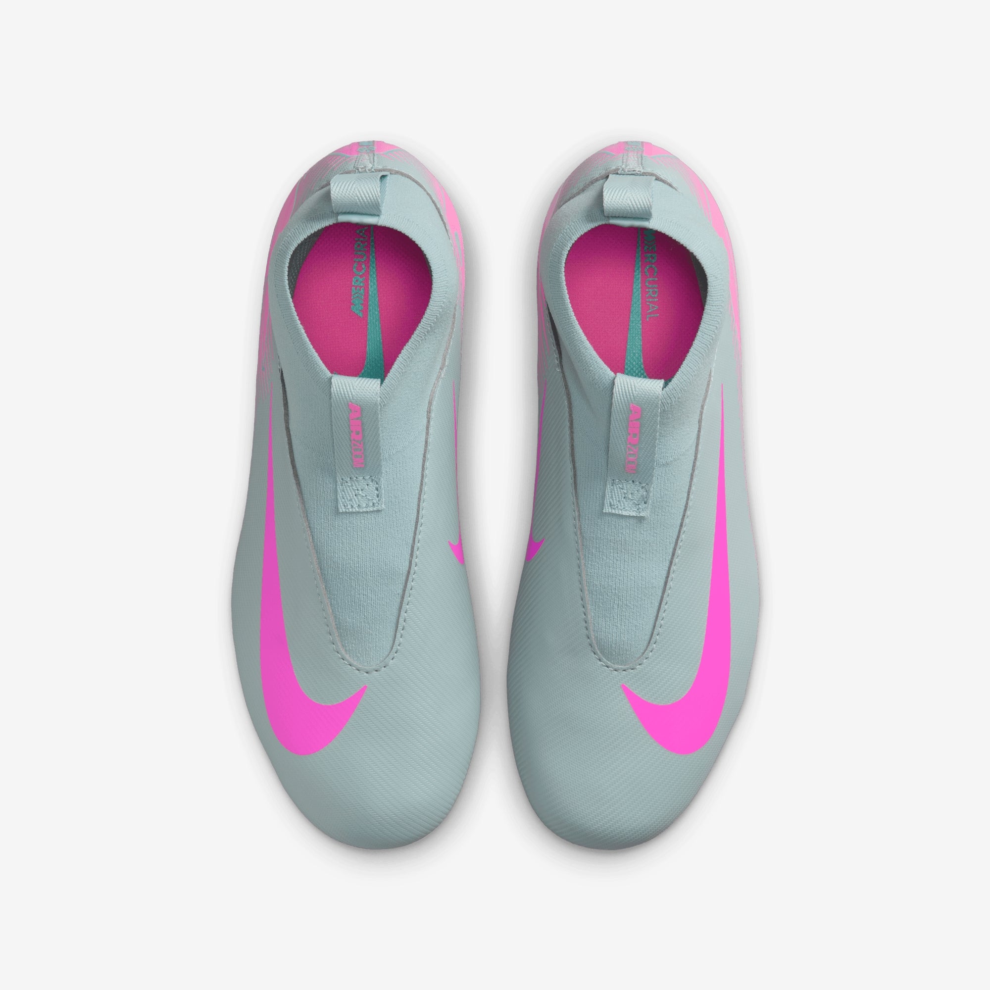 Nike Jr. Mercurial Superfly 10 Academy Little/Big Kids' MG High-Top Soccer Cleats - Ocean Cube/Pink Blast