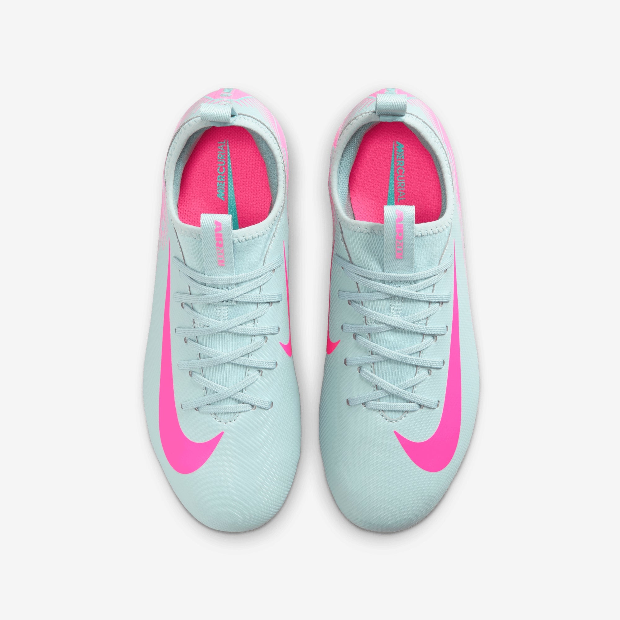 Nike Jr. Mercurial Vapor 16 Academy Little/Big Kids' MG Low-Top Soccer Cleats - Ocean Cube/Pink Blast