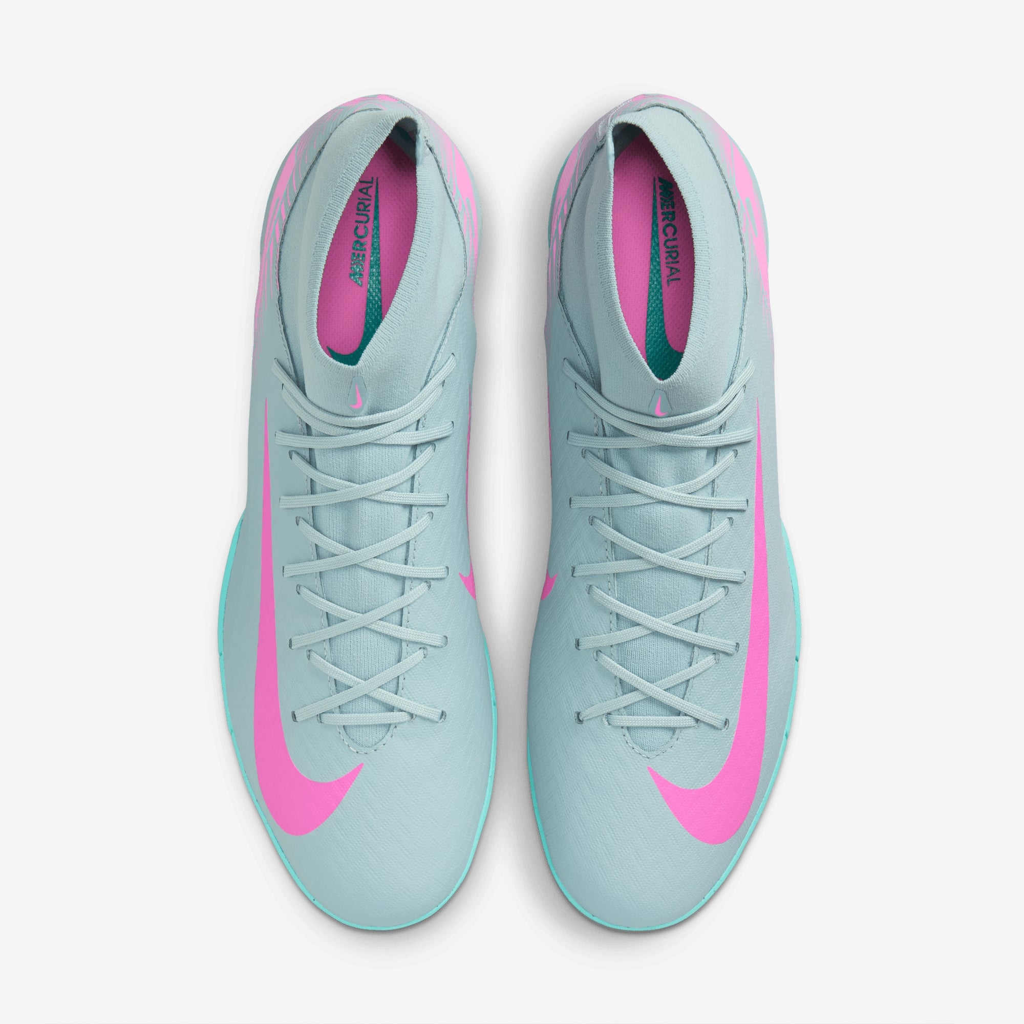 Nike Mercurial Superfly 10 Academy IC High-Top Soccer Shoes - Ocean Cube/Pink Blast