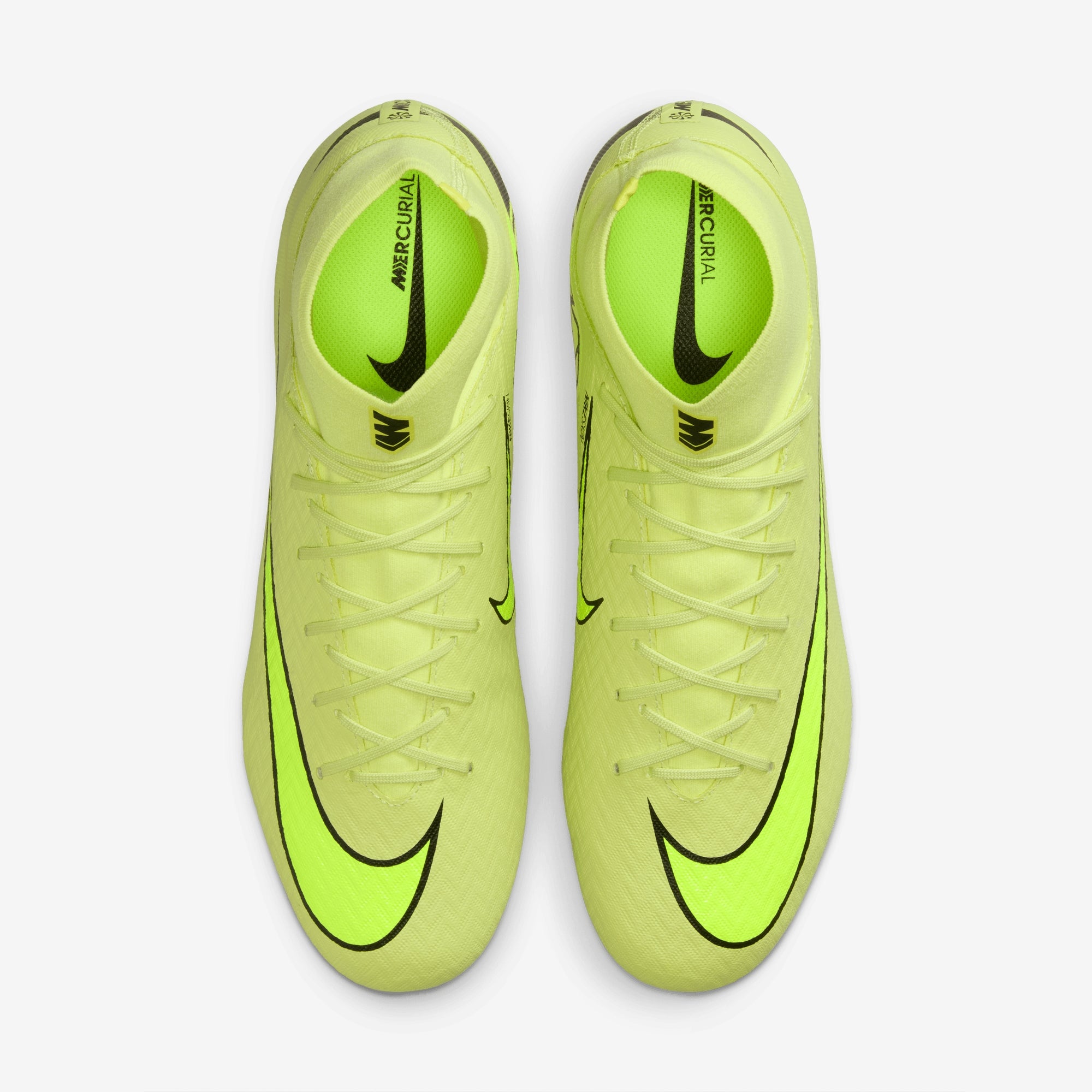 Nike Mercurial Superfly 10 Academy Multi-Ground High-Top Soccer Cleats - Limelight/Volt-Hyper Crimson