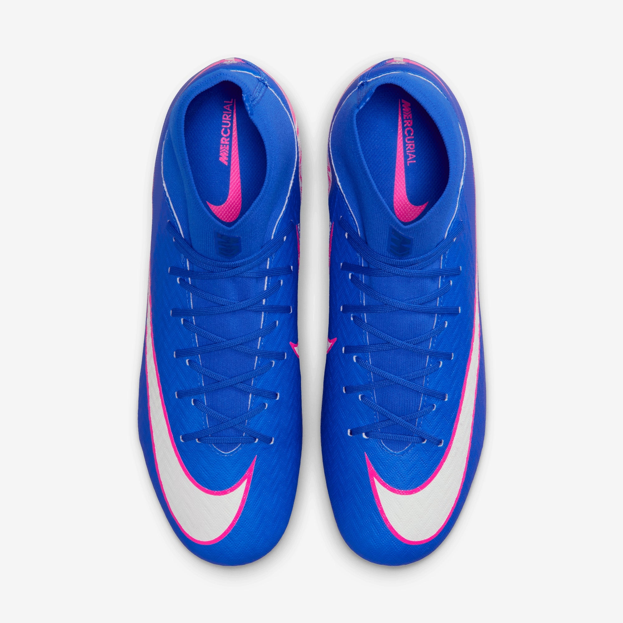 Nike Mercurial Superfly 10 Academy Multi-Ground High-Top Soccer Cleats - Racer Blue/White