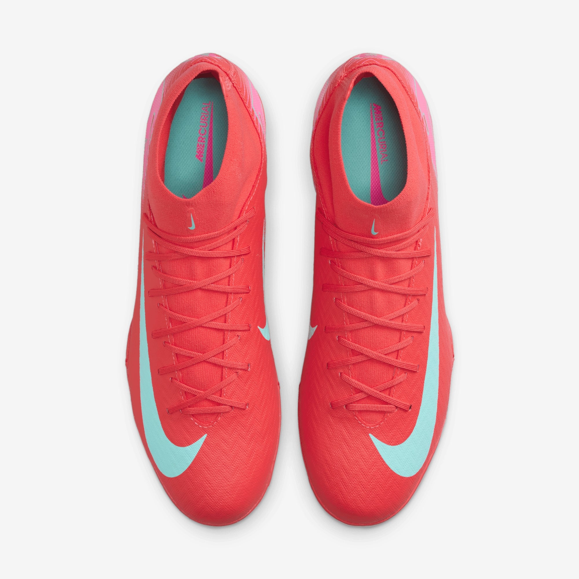 Nike Mercurial Superfly 10 Academy TF High-Top Soccer Shoes - Ember Glow/Aurora Green