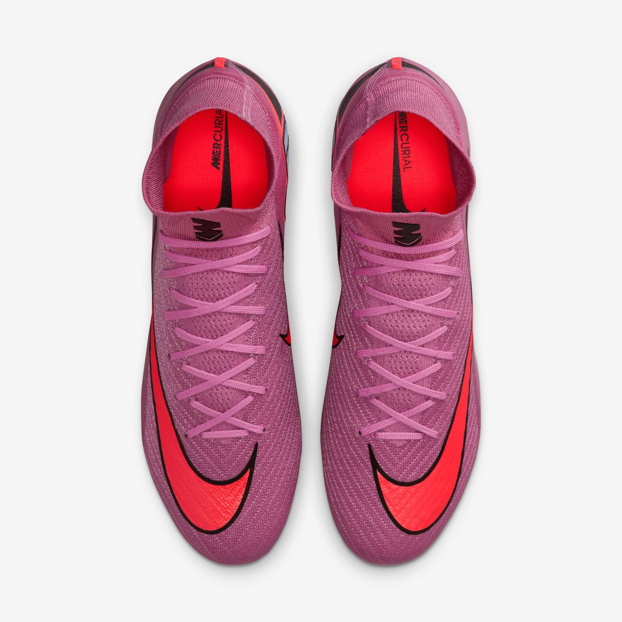 Nike Mercurial Superfly 10 Elite Firm-Ground High-Top Soccer Cleats - Magic Flamingo/Black-Total Crimson