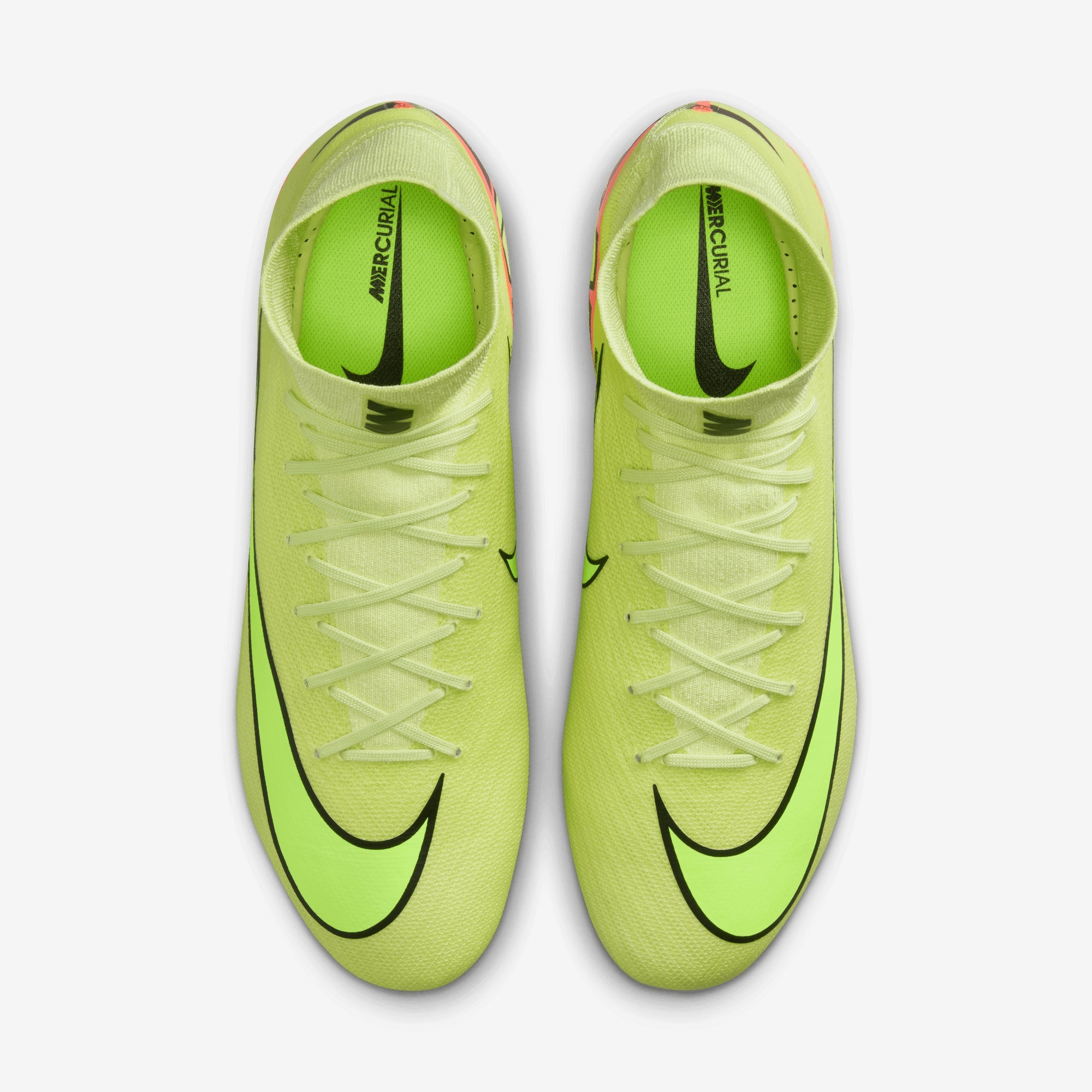 Nike Mercurial Superfly 10 Pro FG High-Top Soccer Cleats - Limelight/Volt-Hyper Crimson