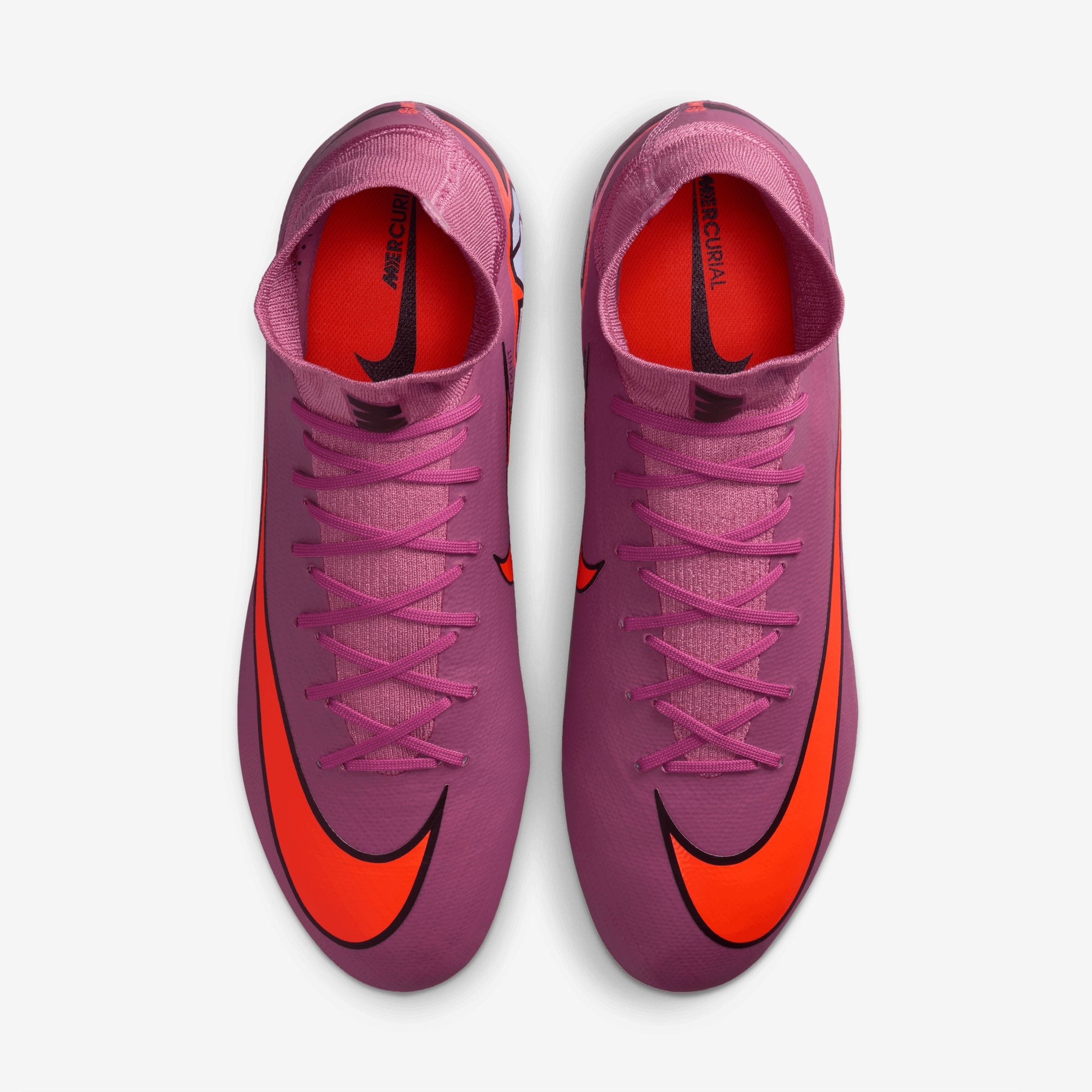 Nike Mercurial Superfly 10 Pro Firm-Ground High-Top Soccer Cleats - Magic Flamingo/Black-Total Crimson