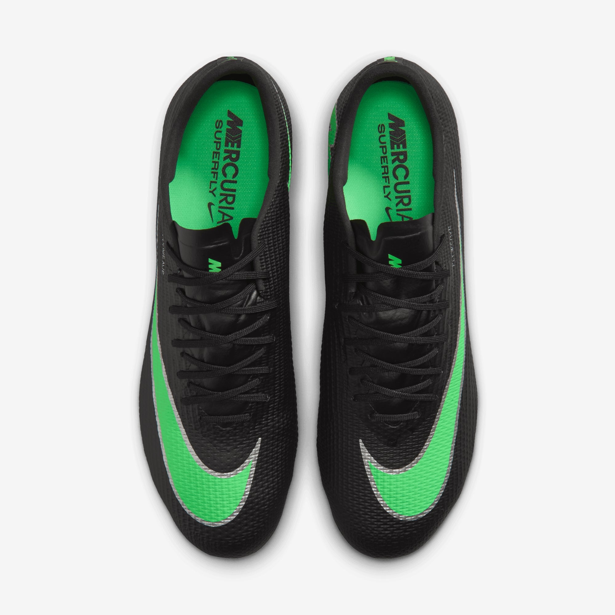 Nike Mercurial Superfly 11 Pro Firm-Ground Low-Top Soccer Cleats - Black/Illusion Green-Black
