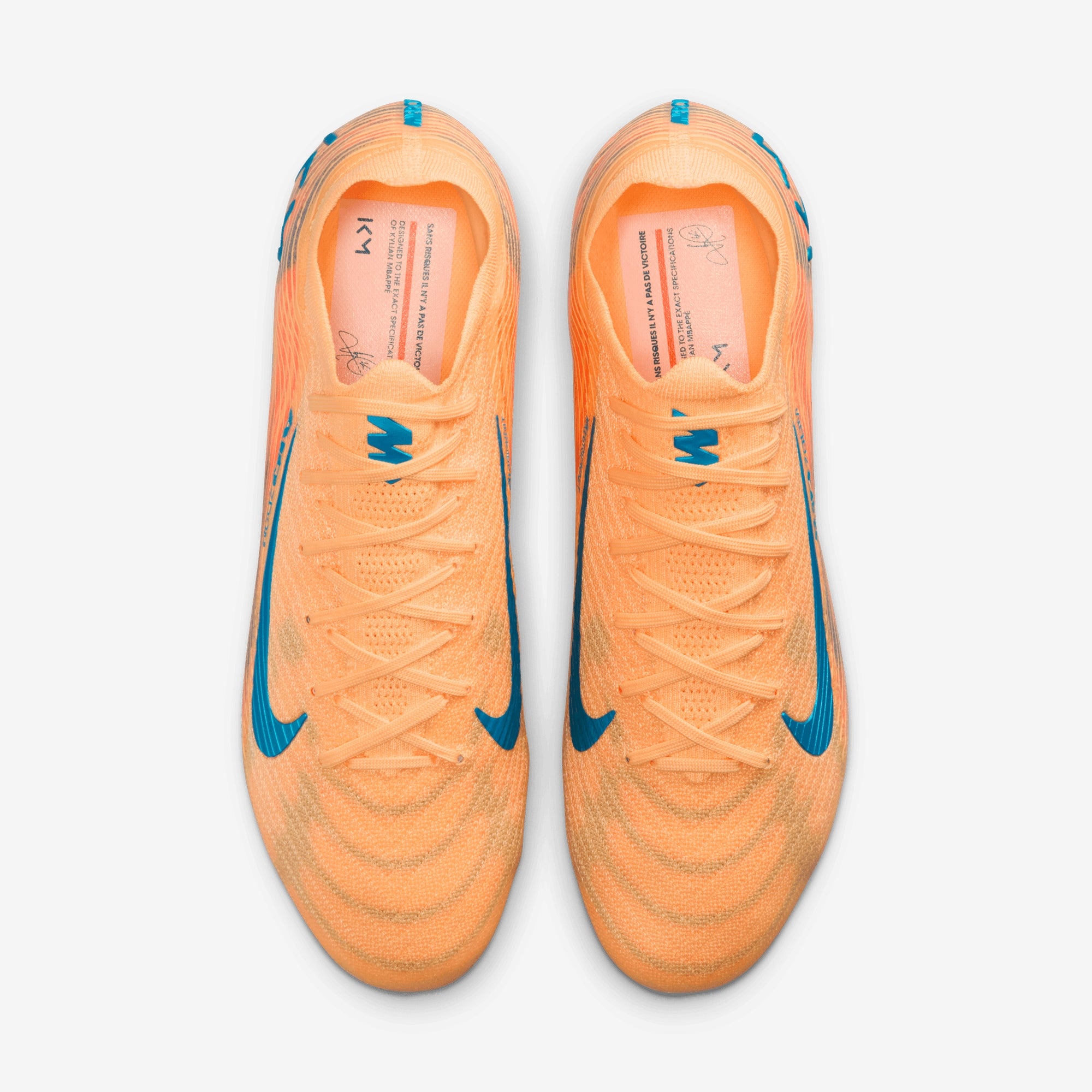 Nike Mercurial Vapor 16 Elite "Kylian Mbappé" Firm-Ground Low-Top Soccer Cleats - Melon Tint/Neo Turq-Igloo