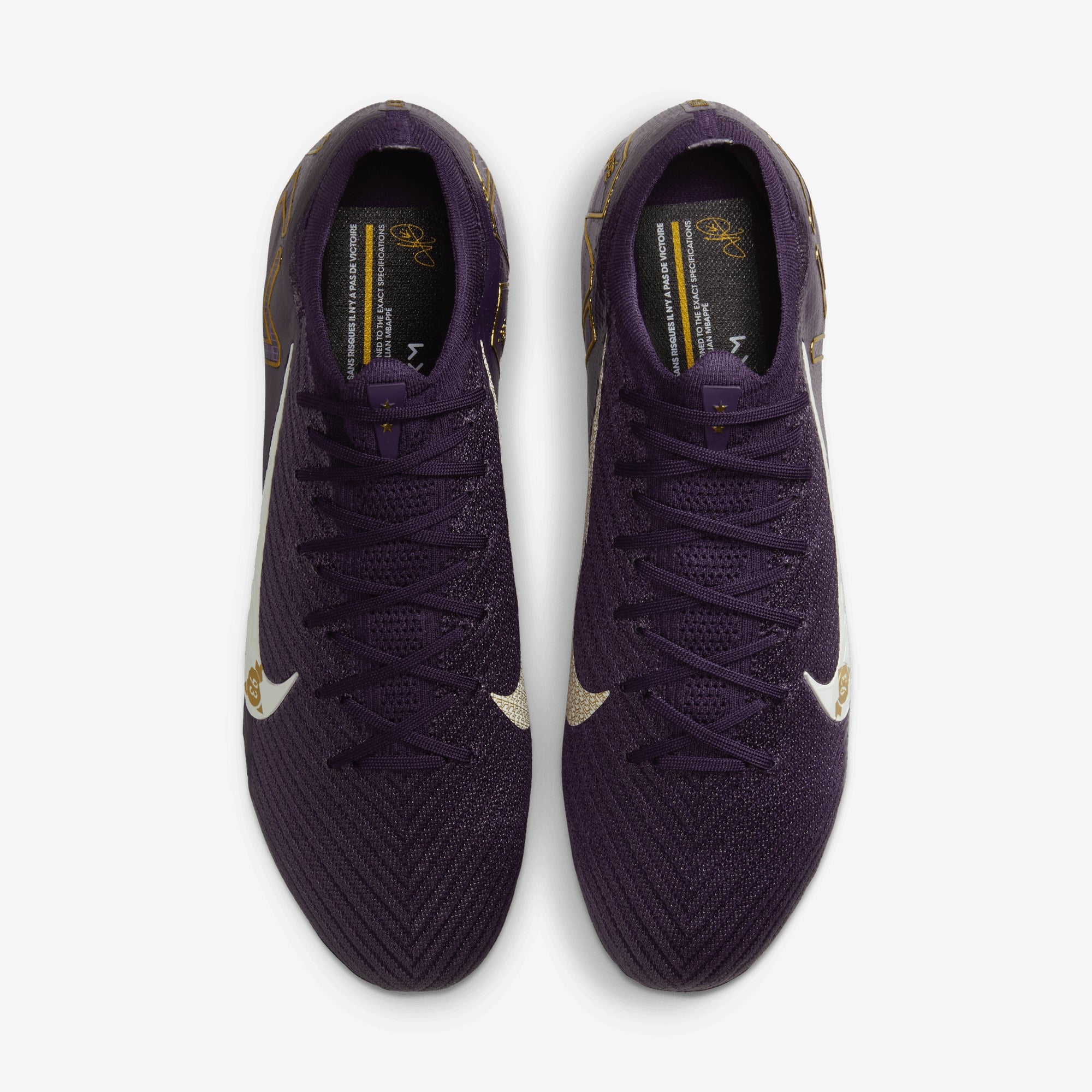 Nike Mercurial Vapor 16 Elite "Kylian Mbappé" FG Low-Top Soccer Cleats - Grand Purple/Pale Ivory