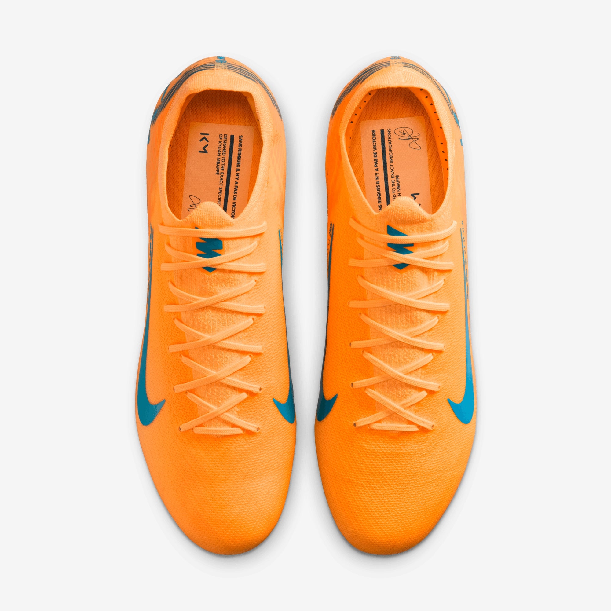 Nike Mercurial Vapor 16 Pro Kylian Mbappé Firm-Ground Low-Top Soccer Cleats - Melon Tint/Neo Turq-Igloo