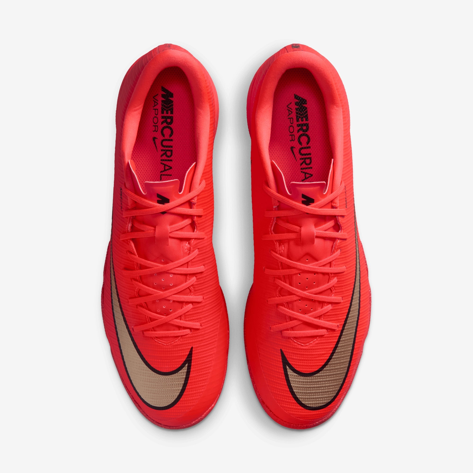 Nike Mercurial Vapor 17 Academy Indoor/Court Low-Top Soccer Shoes - Bright Crimson/Blur