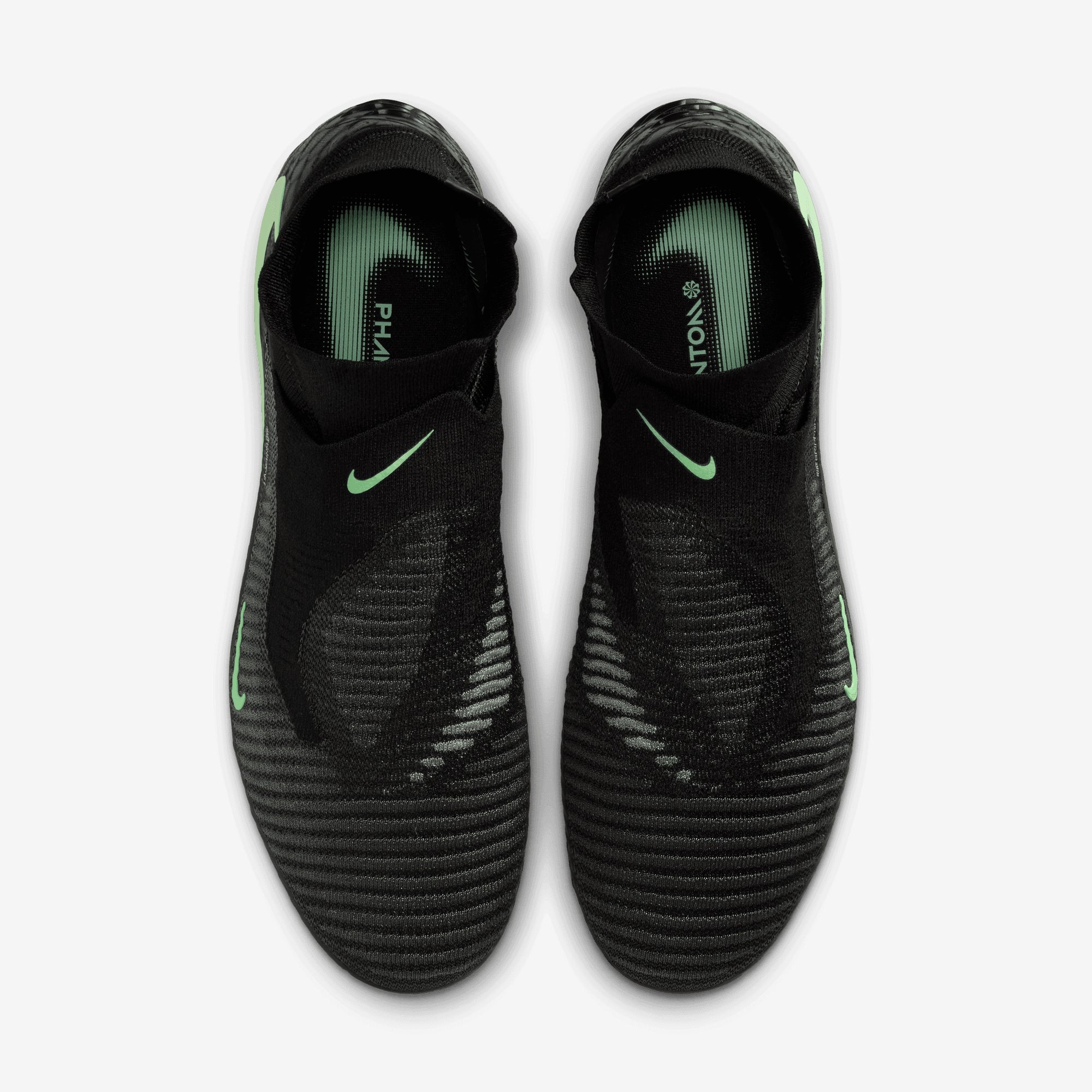 Nike Phantom 6 High Elite Firm-Ground Soccer Cleats - Black/Illusion Green-Black
