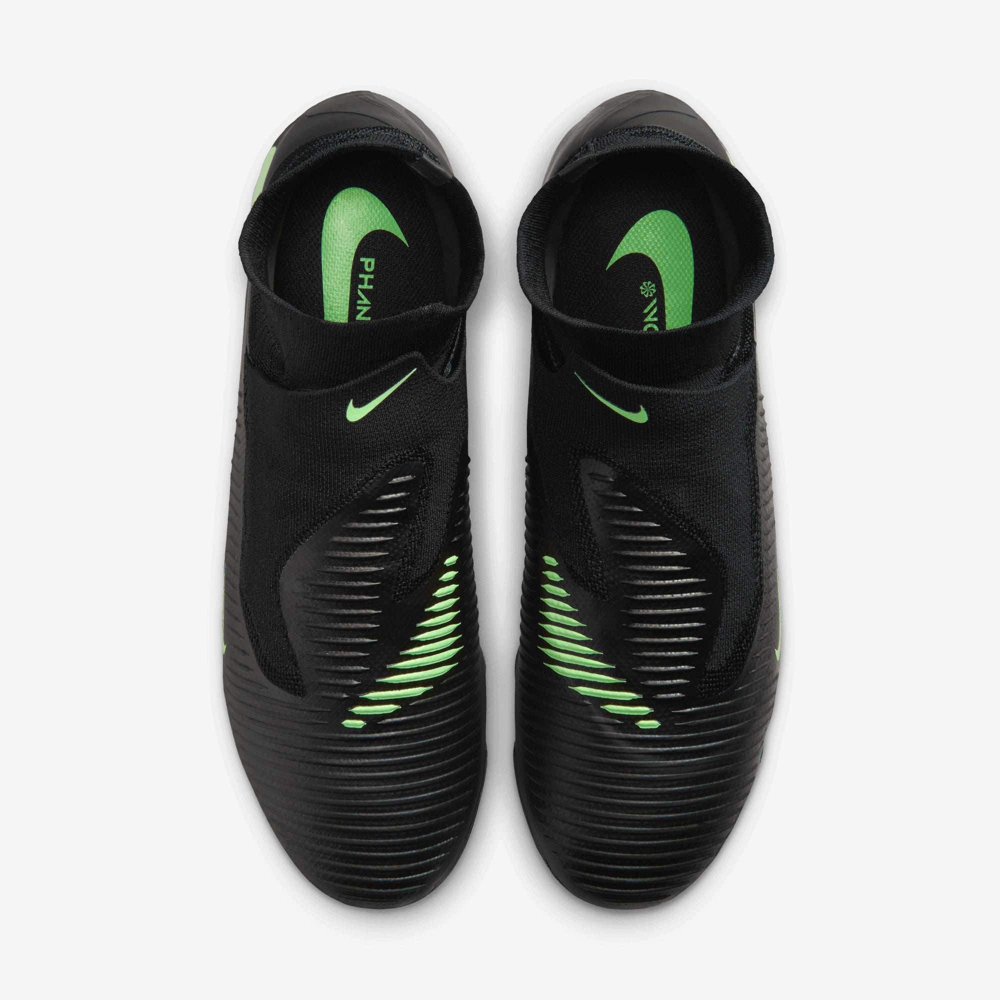Nike Phantom 6 High Pro Firm-Ground Soccer Cleats - Black/Illusion Green-Black