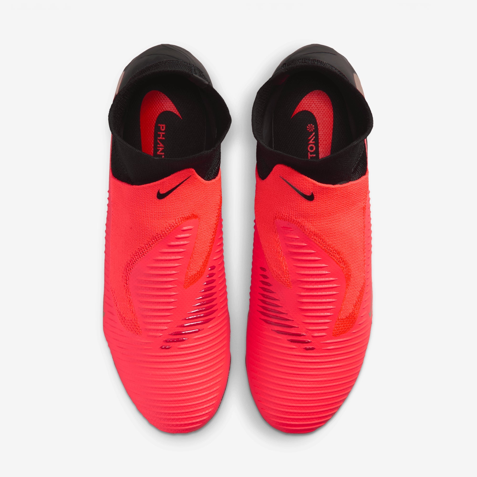 Nike Phantom 6 High Pro Firm-Ground Soccer Cleats - Bright Crimson/Blur-Black