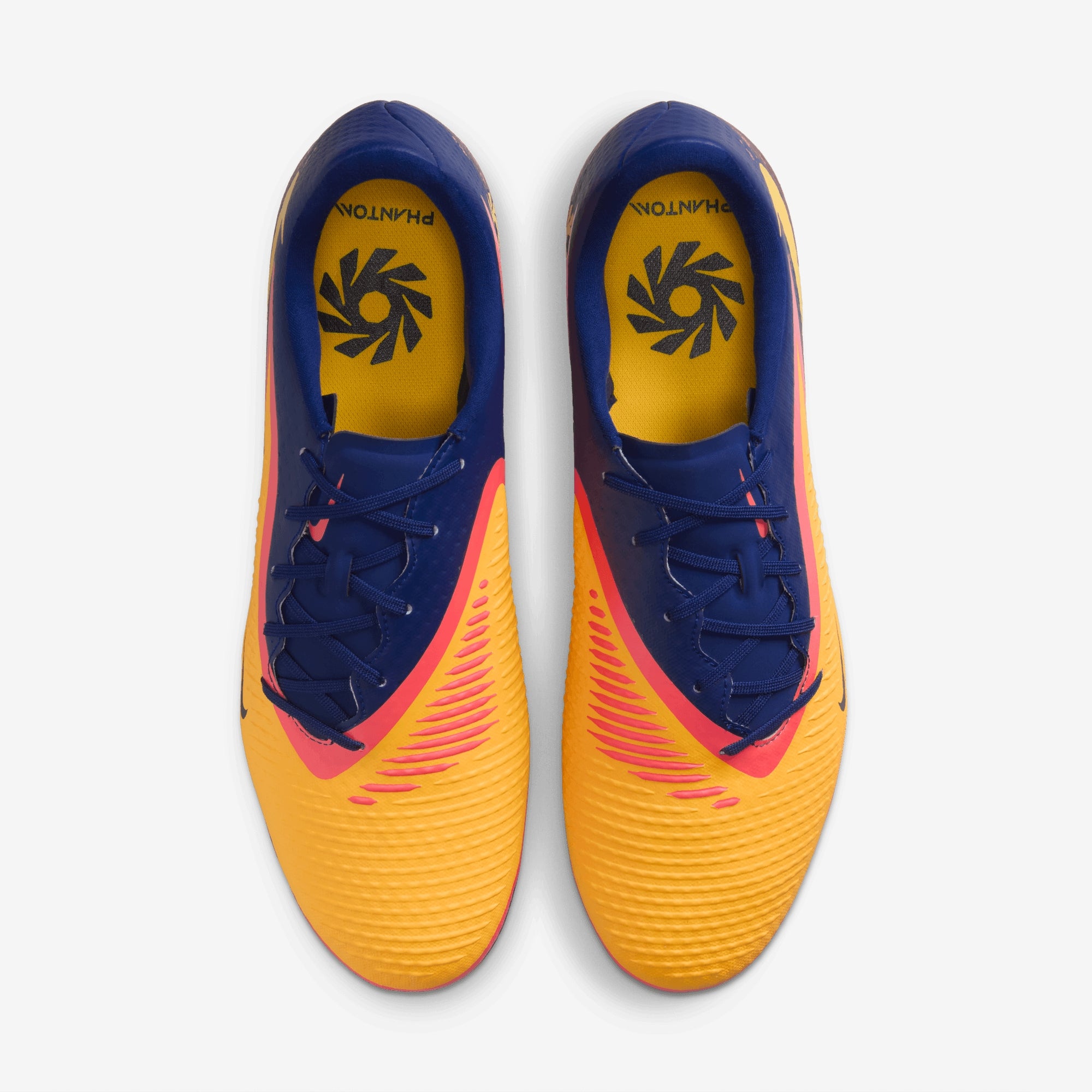 Nike Phantom 6 Low Academy "Erling Haaland" Multi-Ground Soccer Cleats - Laser Orange/Lemon Venom-Blue Void