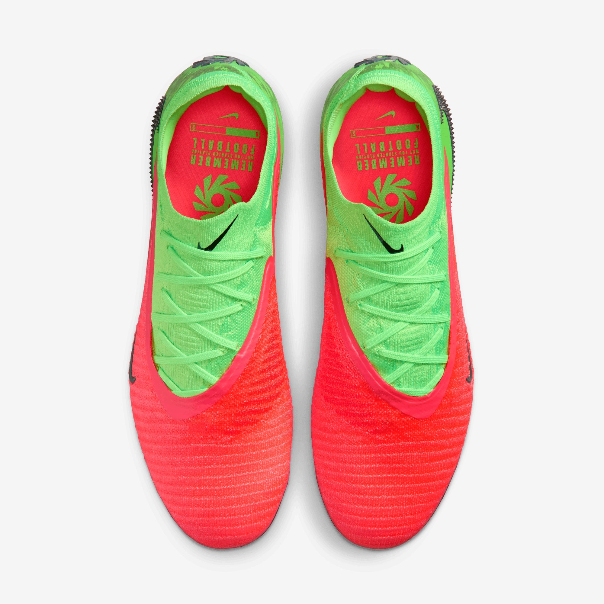 Nike Phantom 6 Low Elite Erling Haaland Firm-Ground Soccer Cleats - Hot Punch/Black-Green Strike