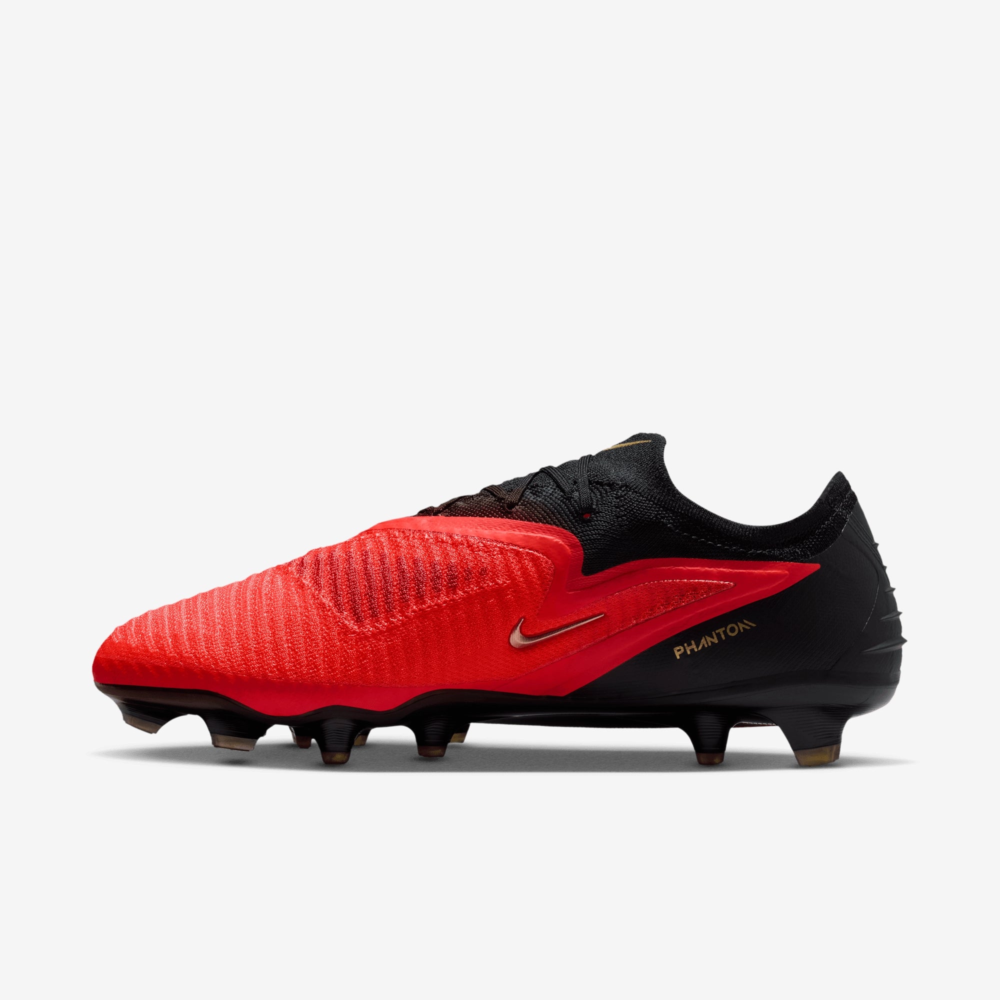 Nike Phantom 6 Low Elite Firm-Ground Soccer Cleats - Bright Crimson/Blur-Black