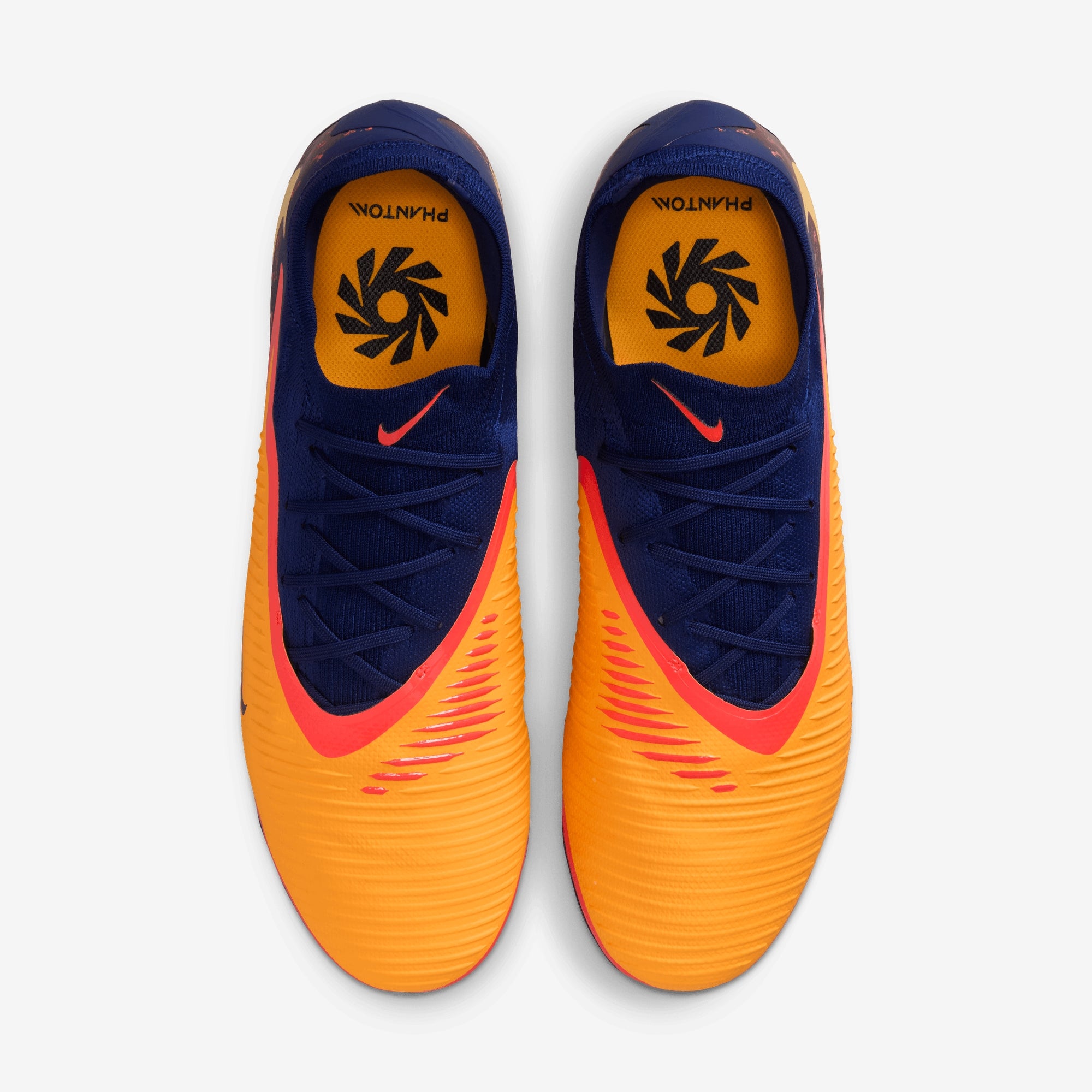 Nike Phantom 6 Low Pro "Erling Haaland" Firm-Ground Soccer Cleats - Laser Orange/Lemon Venom-Blue Void