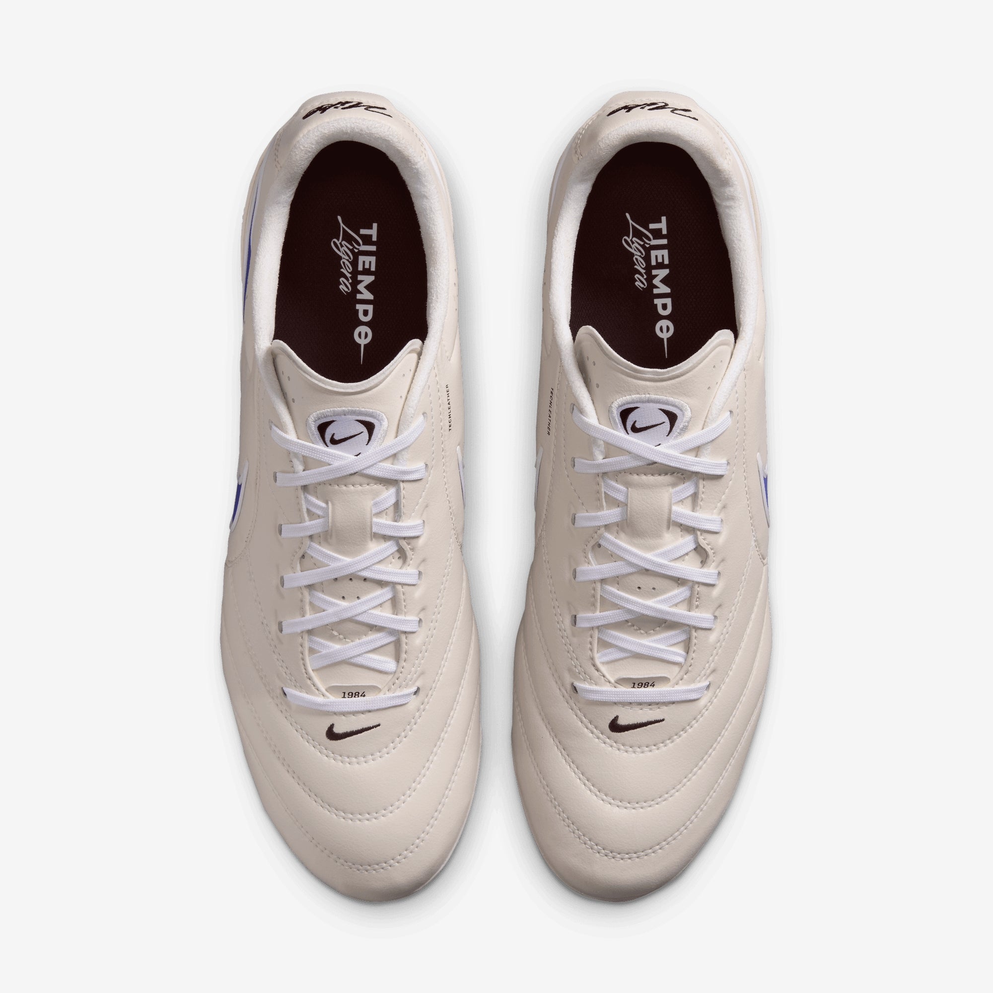 Nike Tiempo Ligera Pro Firm-Ground Low-Top Soccer Cleats - Chalk/Racer Blue-White