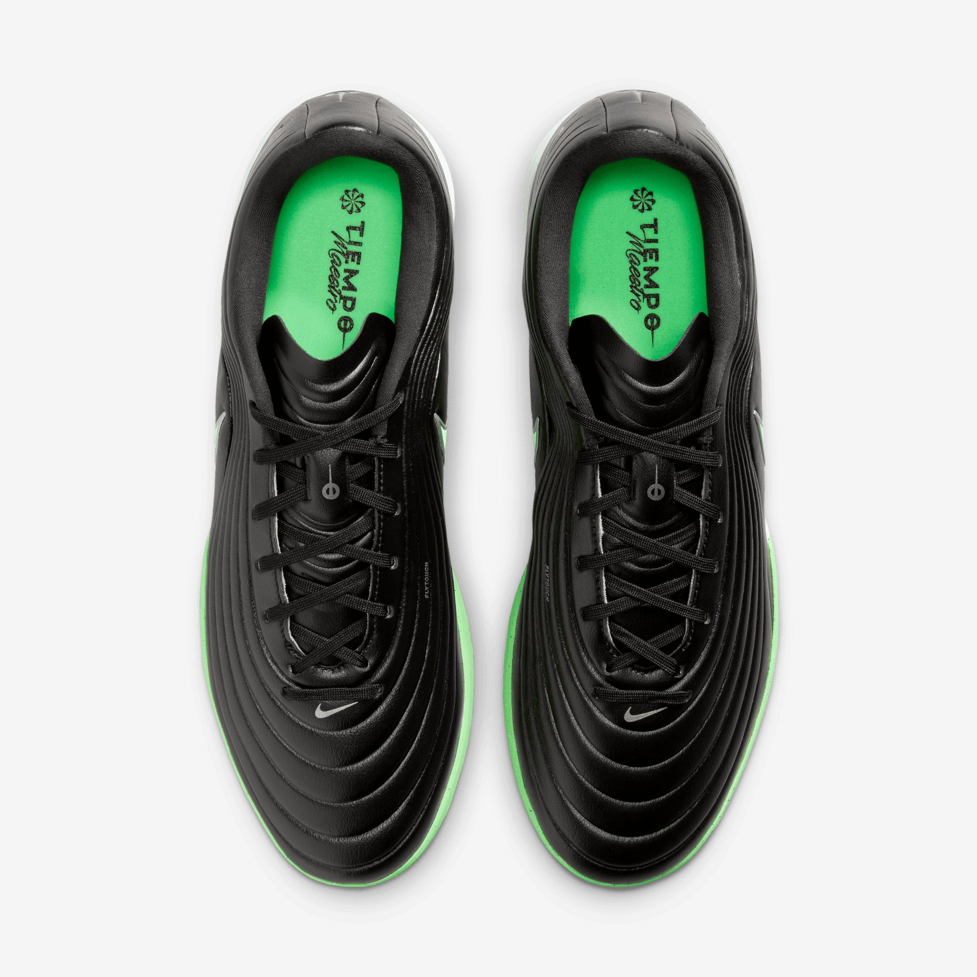 Nike Tiempo Maestro Academy Turf Low-Top Soccer Shoes - Black/Illusion Green-Black