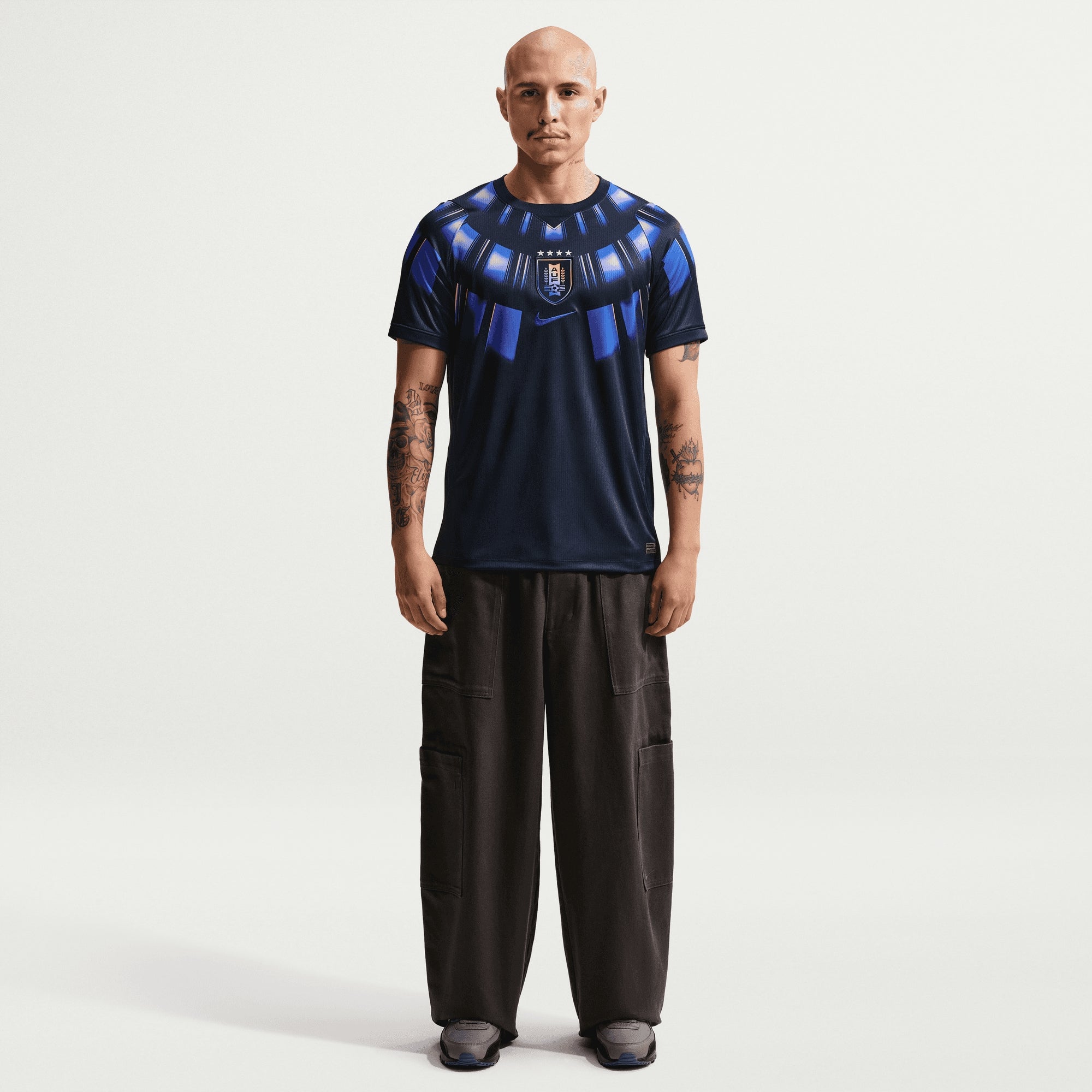 Nike Uruguay 2026 Stadium Away Men's Dri-FIT Soccer Replica Jersey - Obsidian/Hyper Royal