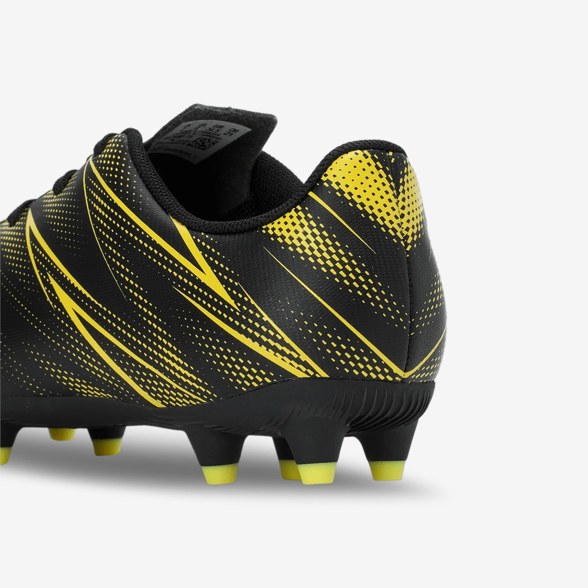 PUMA ATTACANTO Little Kids' Firm/Artificial-Ground Low-Top Soccer Cleats - PUMA Black-Yellow Blaze