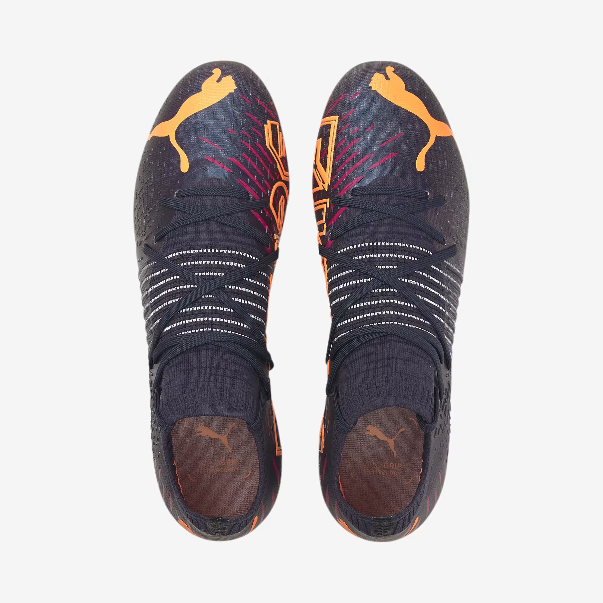 PUMA FUTURE 1.2 Firm/Artificial-Ground Low-Top Soccer Cleats - Parisian Night-Neon Citrus-Festival Fuchsia