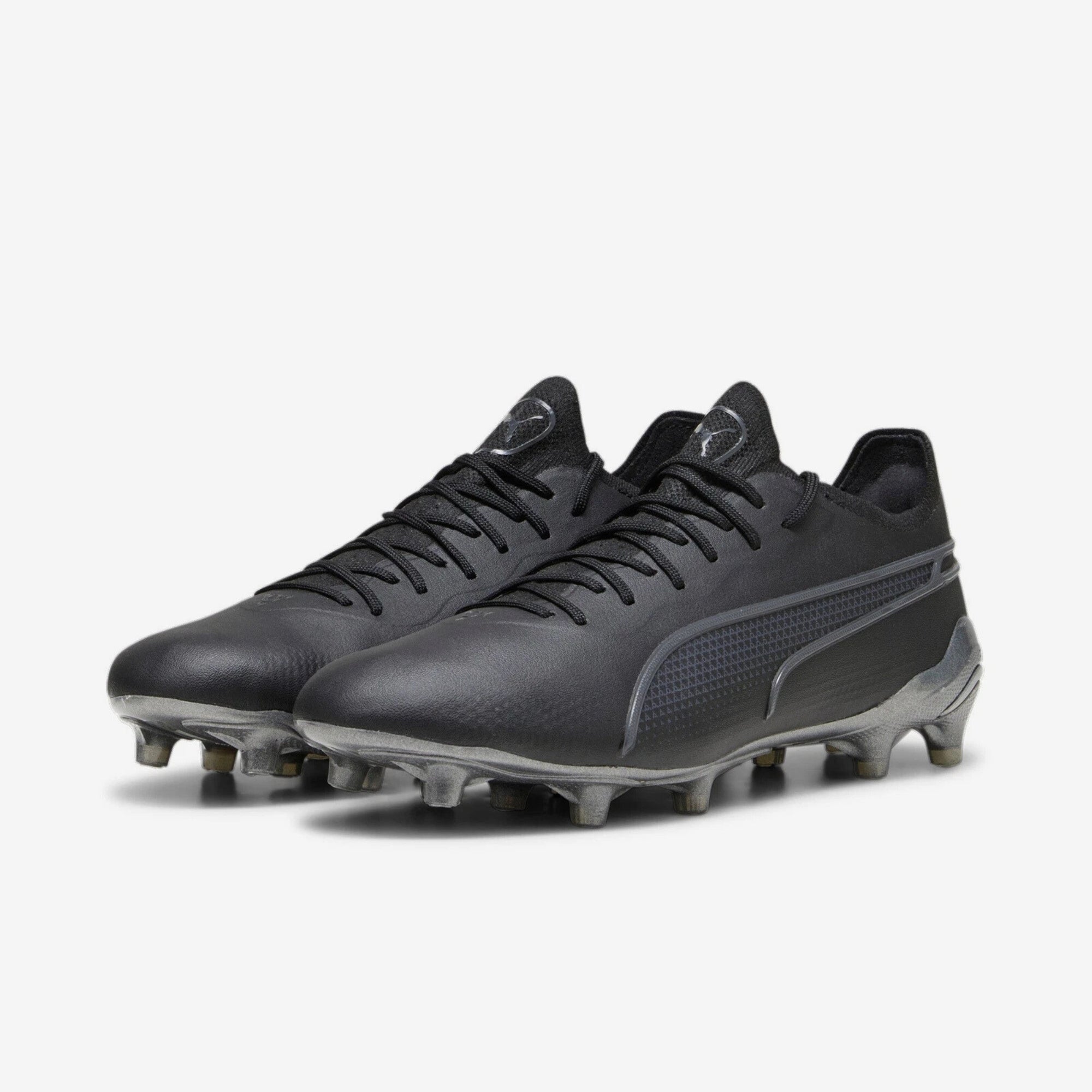 PUMA KING ULTIMATE Firm/Artificial-Ground Low-Top Soccer Cleats - PUMA Black-Asphalt