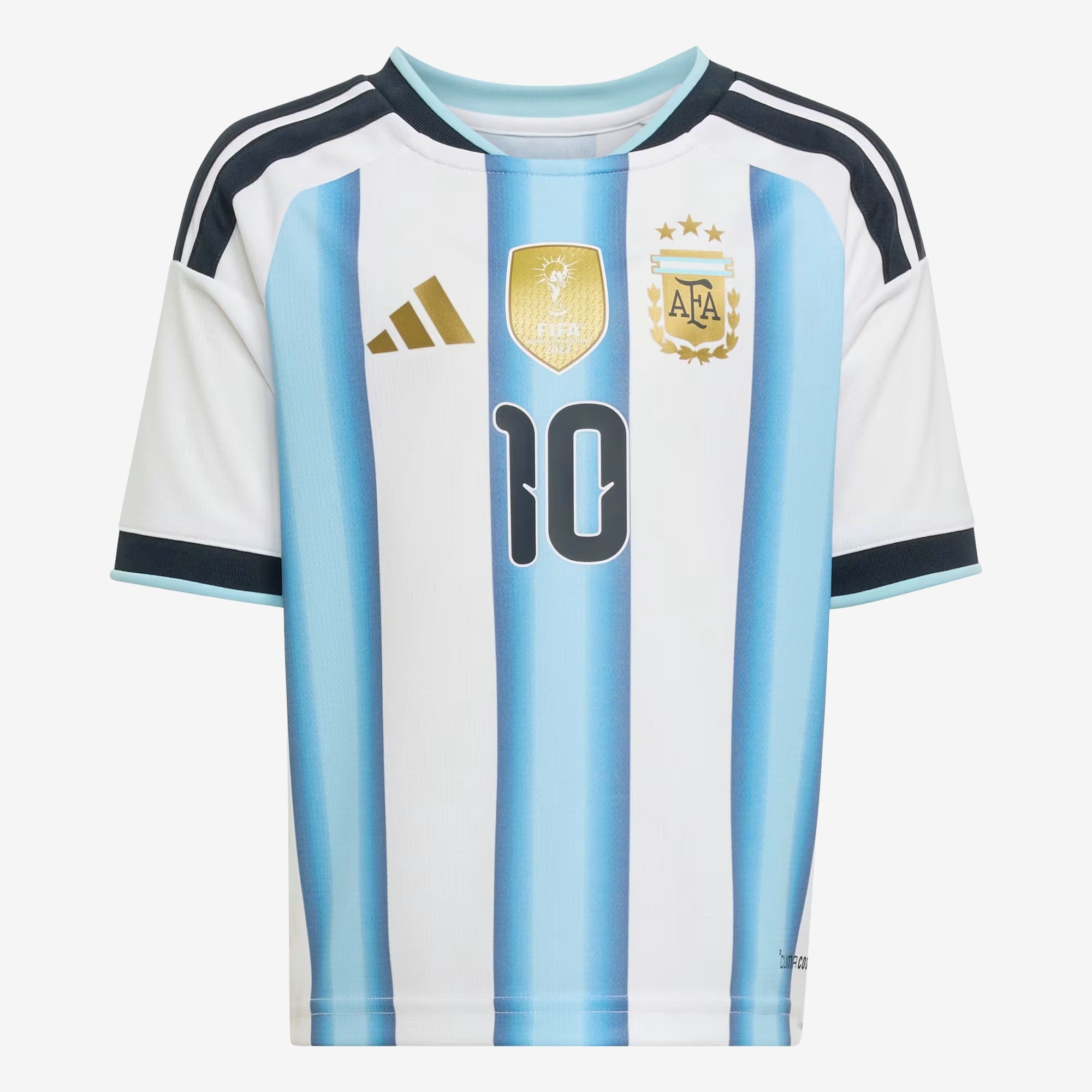 adidas Argentina 2026 Home Messi Set Little/Big Kids' Soccer Kit - White / Icey Blue / Light Blue