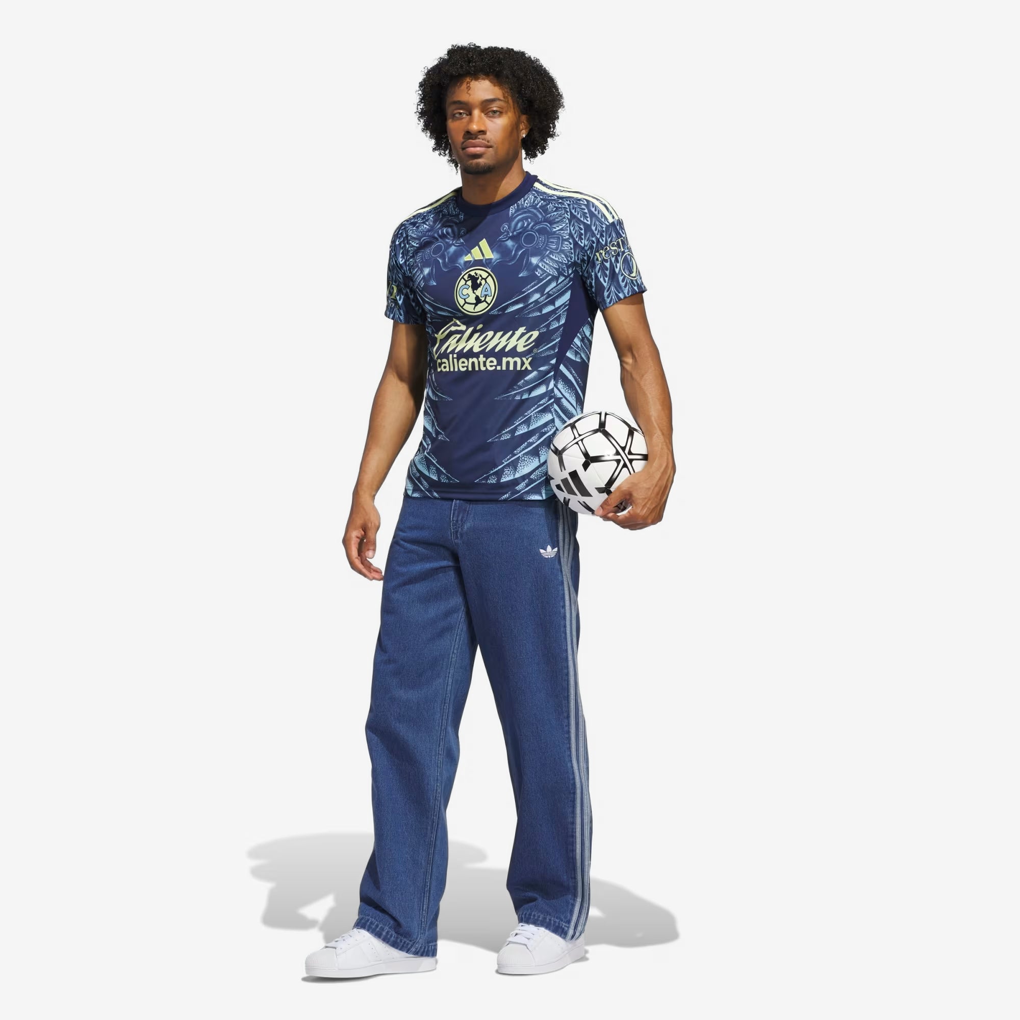 adidas Club América 2025/26 Stadium Away Men's Soccer Jersey - Team Navy Blue 2