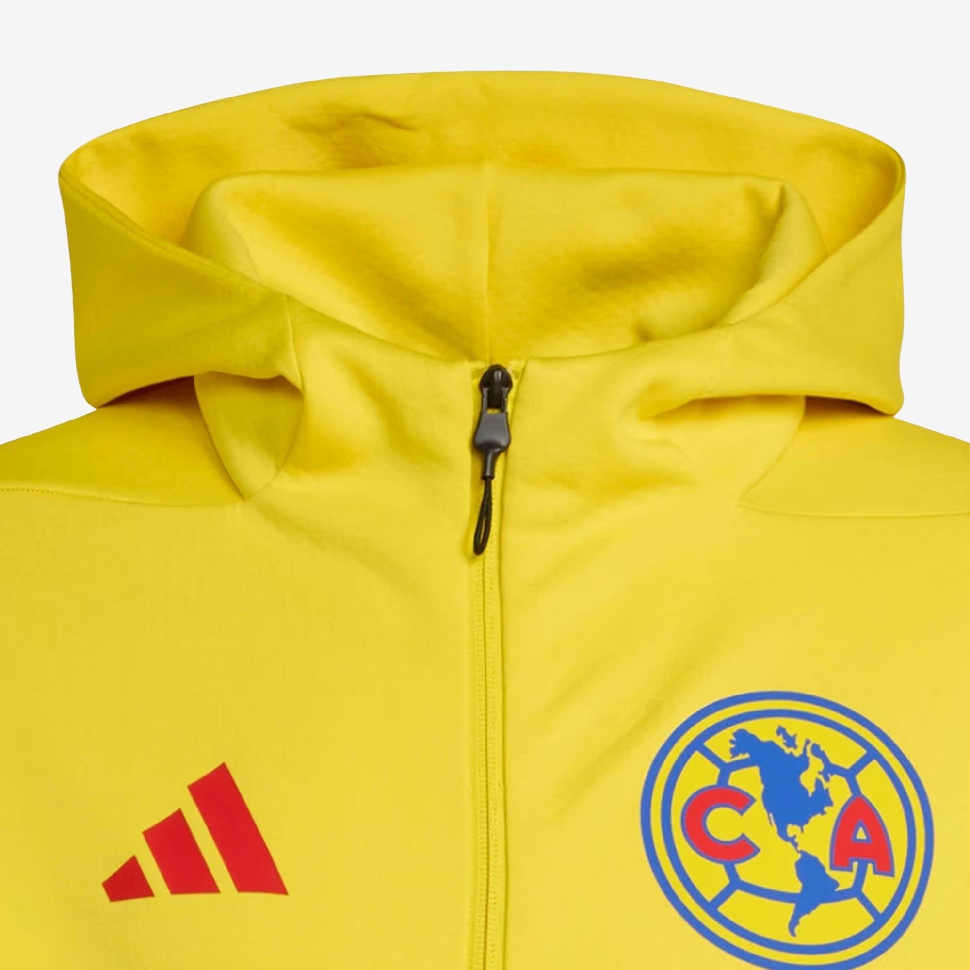 adidas Club America Z.N.E. Anthem Men's Soccer Full-Zip Hooded Jacket - Yellow