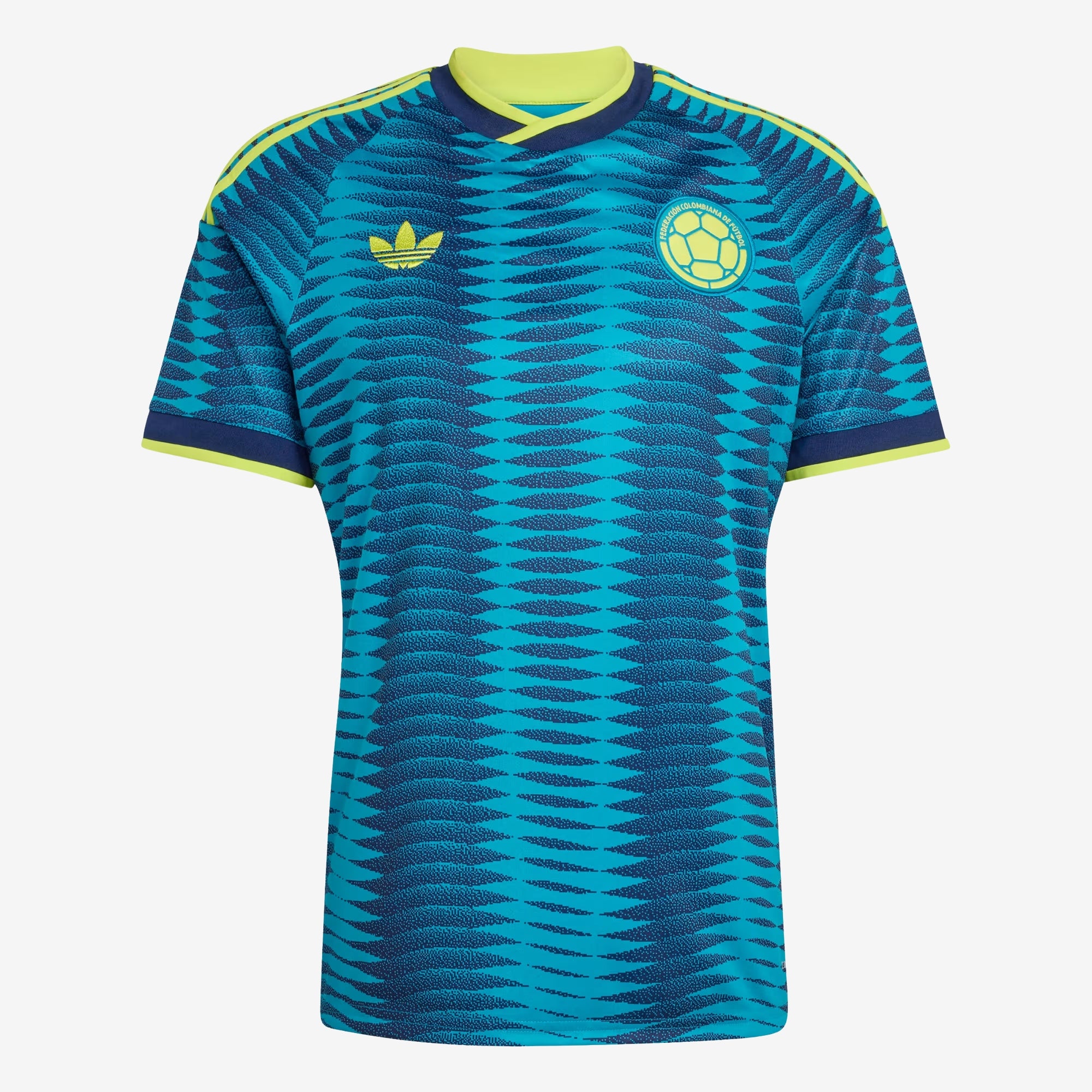 adidas Colombia 2026 Stadium Away Men's Soccer Jersey - Team Navy Blue 2 / Mystery Petrol