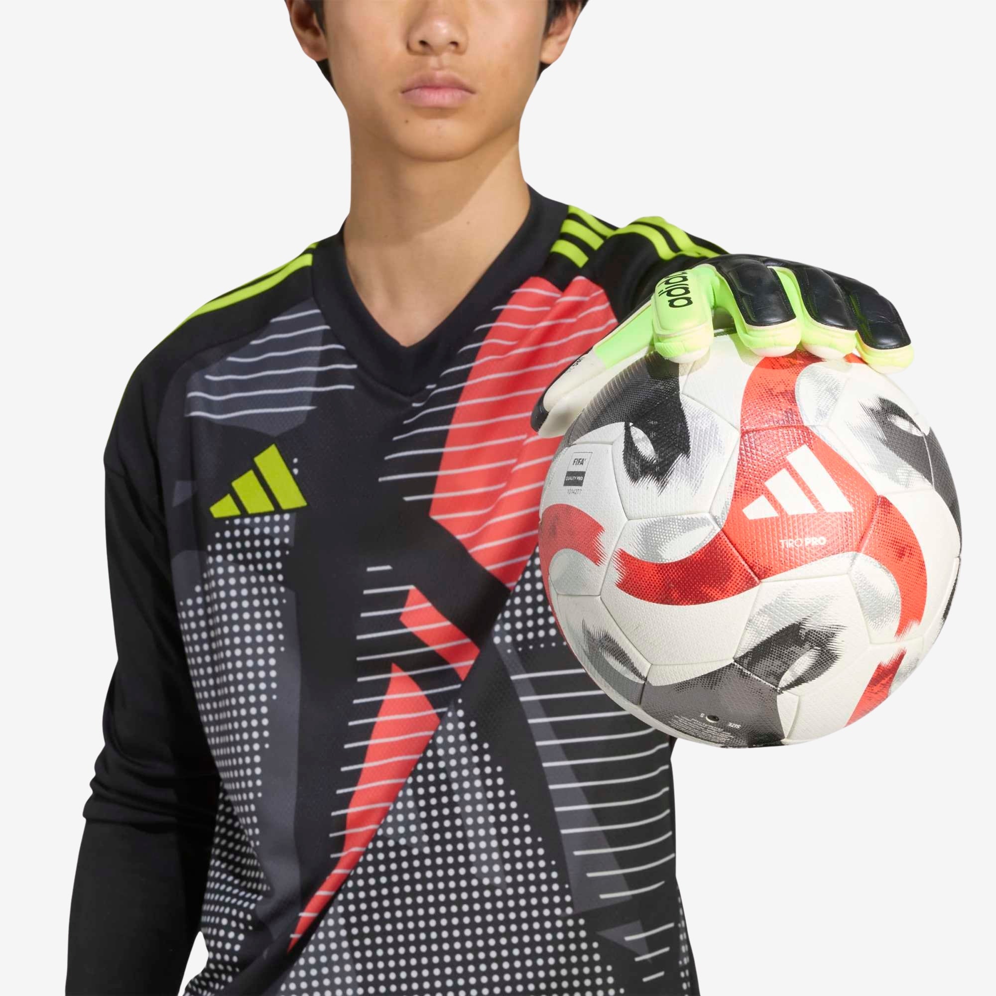 adidas Copa Pro Goalkeeper Gloves - Black / Black / Lucid Lemon