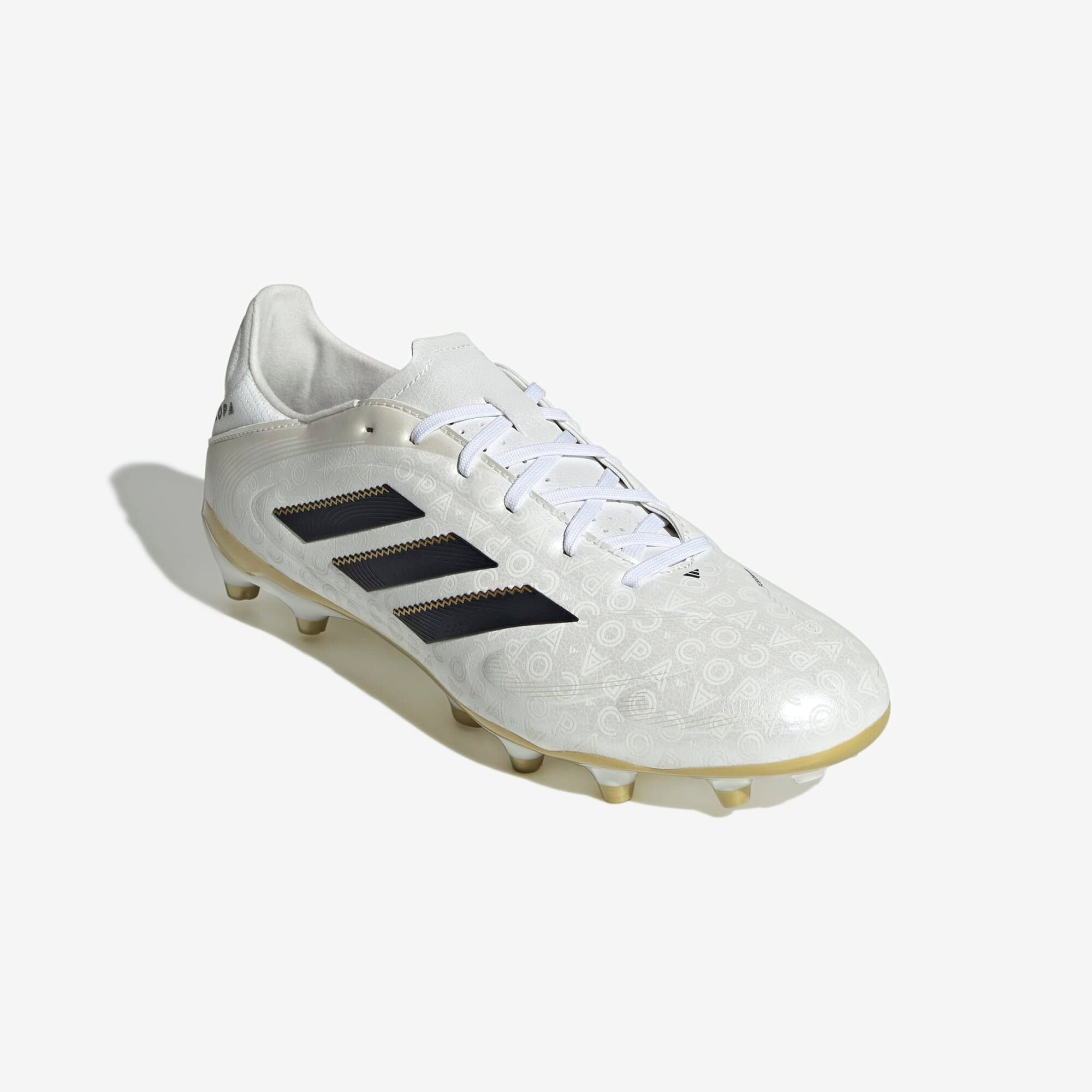 adidas Copa Pure 3 League FG/MG Low-Top Soccer Cleats - Zero Metallic / Core Black / Gold Metallic