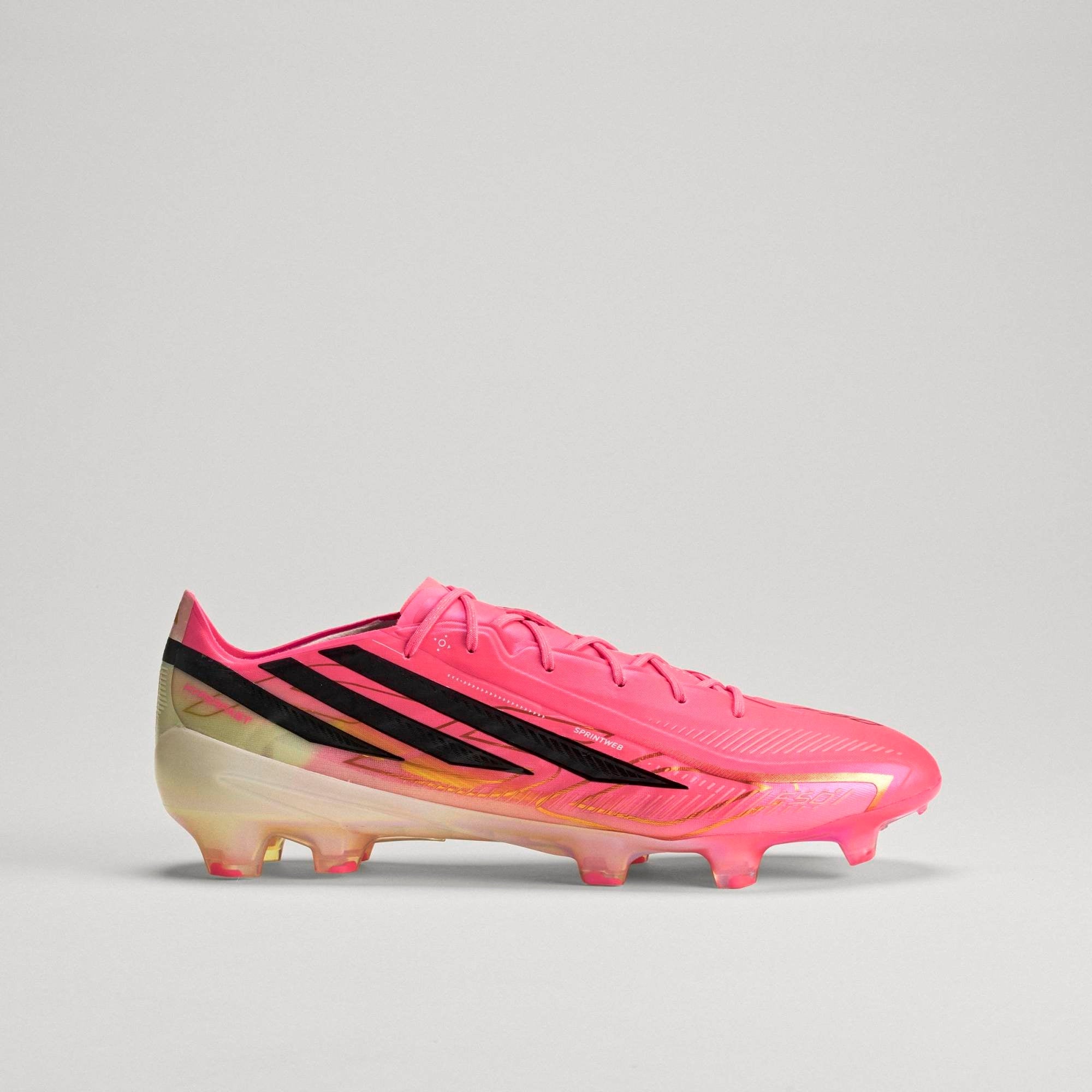 adidas F50 Hyperfast Elite Firm-Ground Low-Top Soccer Cleats - Solar Turbo / Core Black / Gold Met.