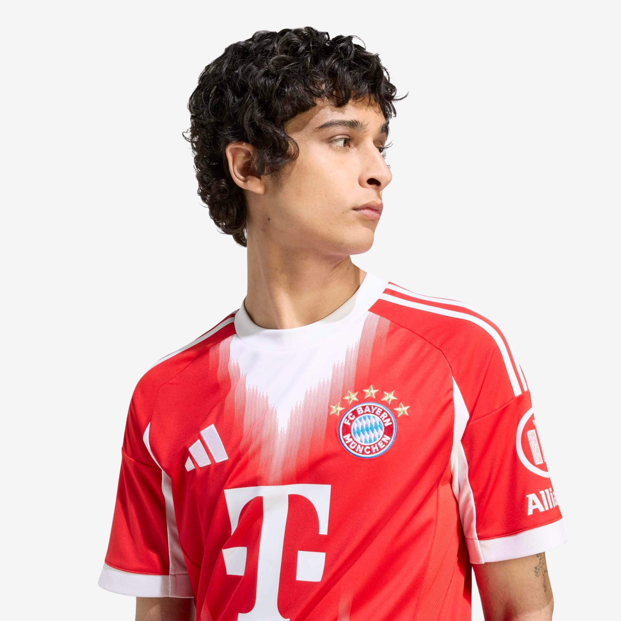 adidas FC Bayern 2025/26 Stadium Home Men's Soccer Jersey - Red