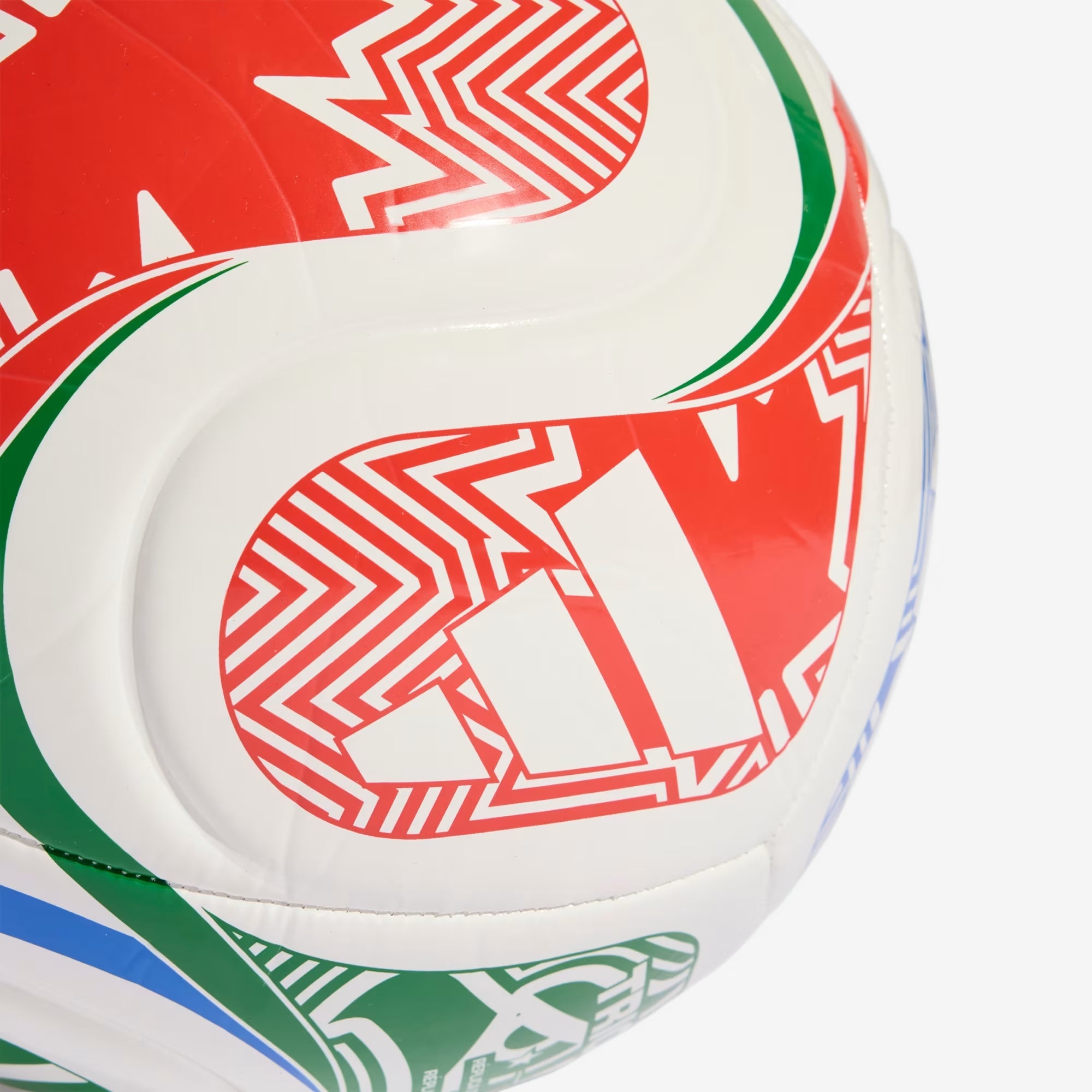 adidas FIFA World Cup 26™ Trionda Club Soccer Ball - White / Vivid Red / Glow Blue / Green