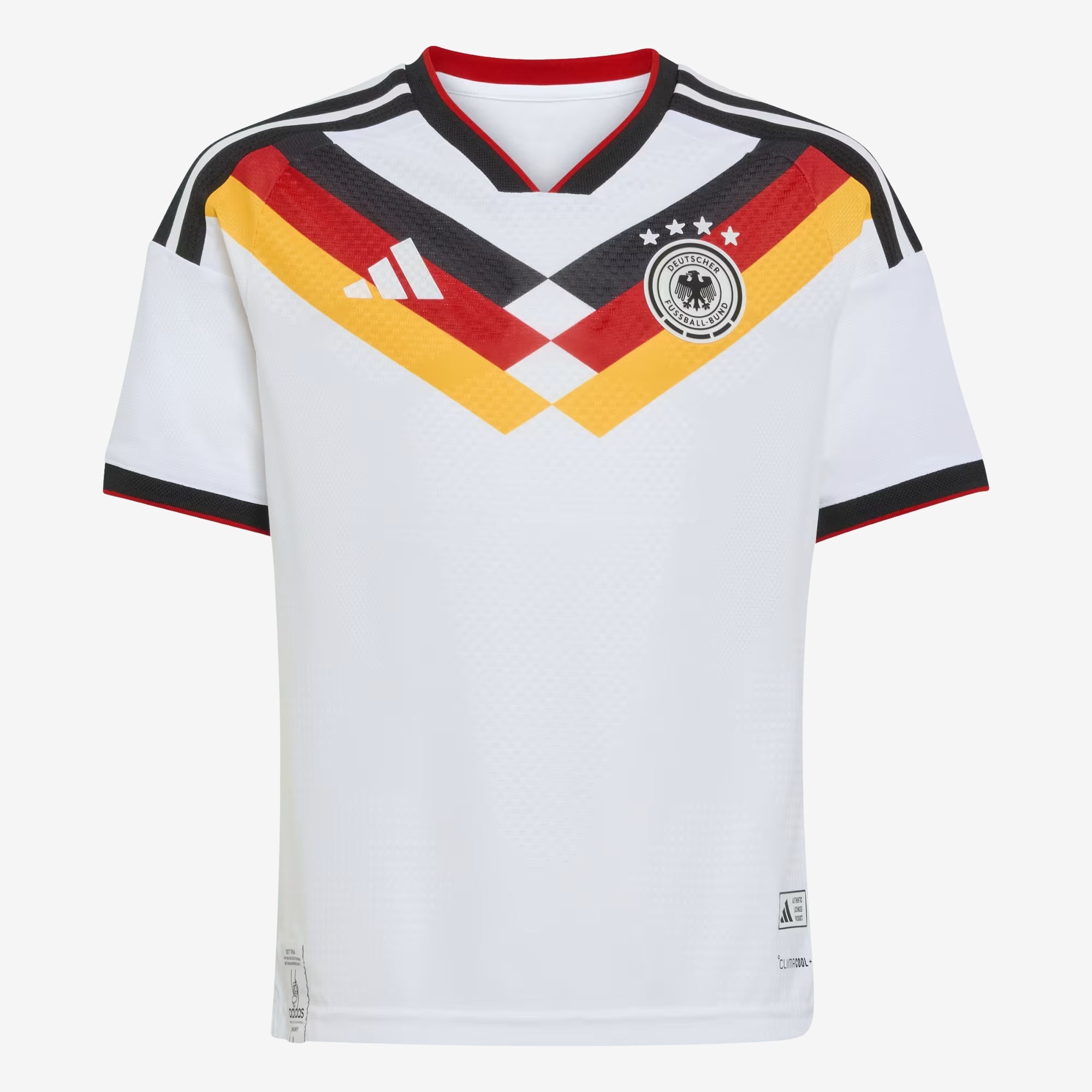 adidas Germany 2026 Stadium Home Big Kids' Soccer Jersey - White