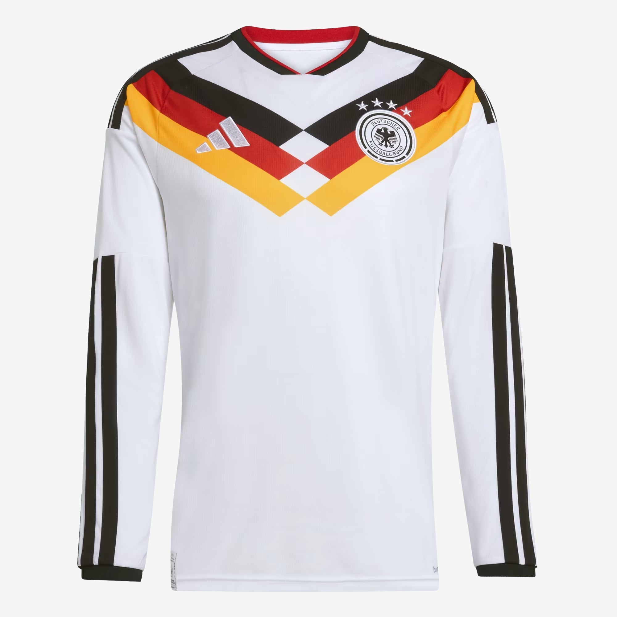 adidas Germany 2026 Stadium Home Men's Soccer Long-Sleeve Jersey - White