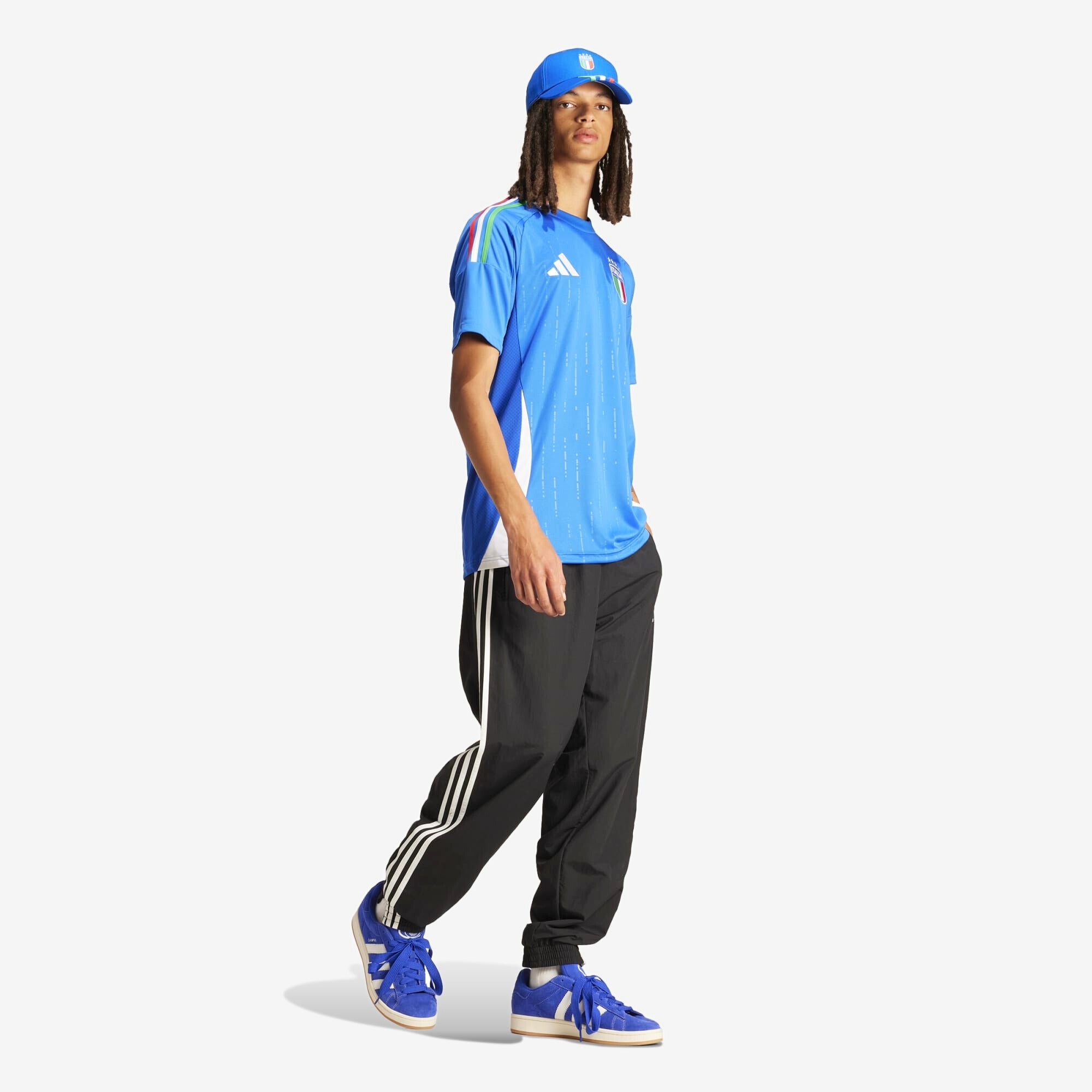 adidas Italy 2024 Stadium Home Men's AEROREADY Soccer Replica Jersey - Blue