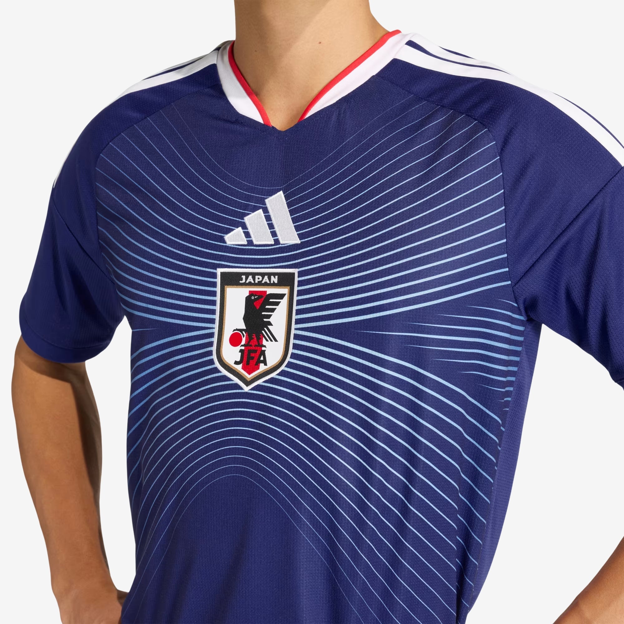 adidas Japan 2026 Stadium Home Men's Soccer Jersey - Japan Blue / Ash Blue