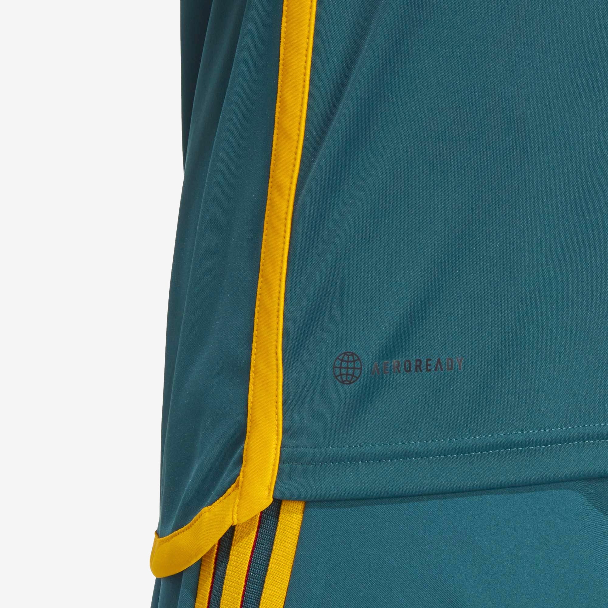 adidas LA Galaxy 2023/24 Stadium Away Men's Soccer Jersey - Mystery Green / Team Collegiate Gold
