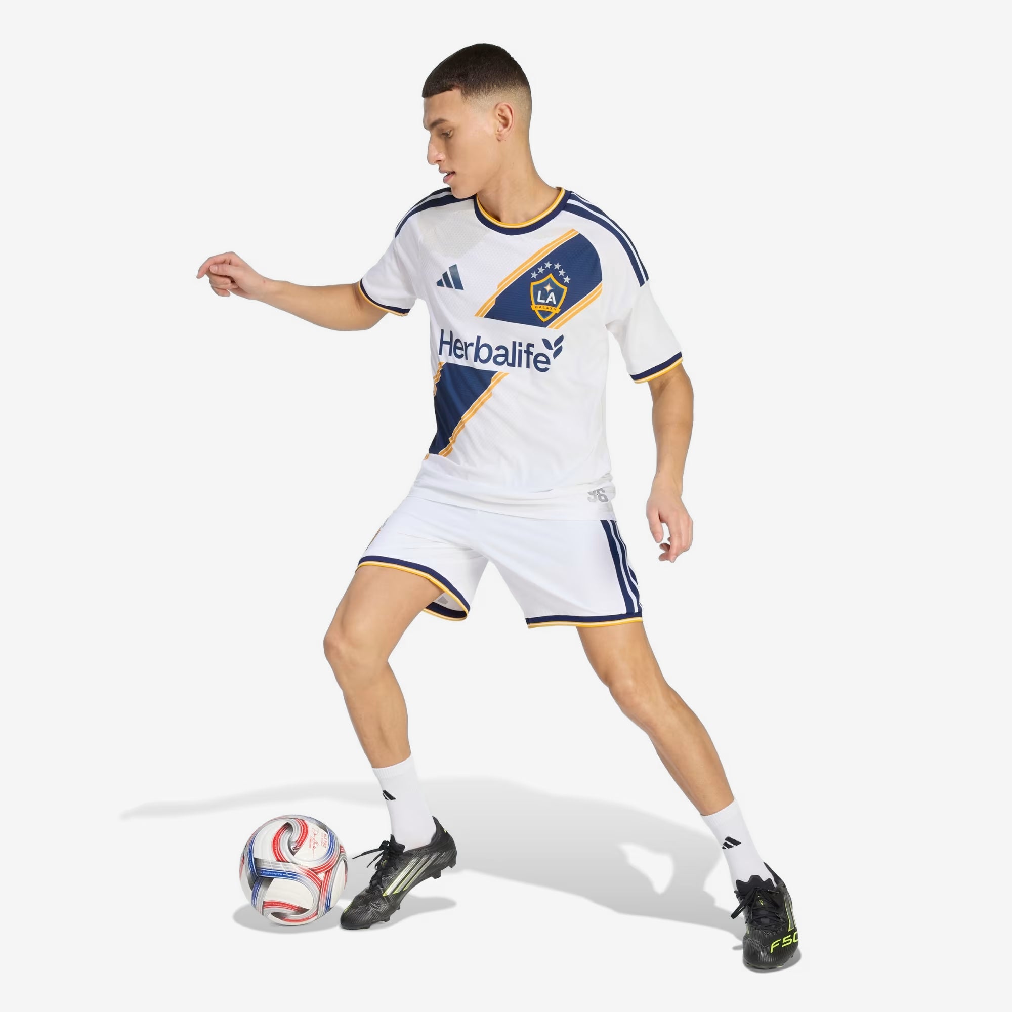 adidas LA Galaxy 2026/27 Match Home Men's Soccer Authentic Jersey - White