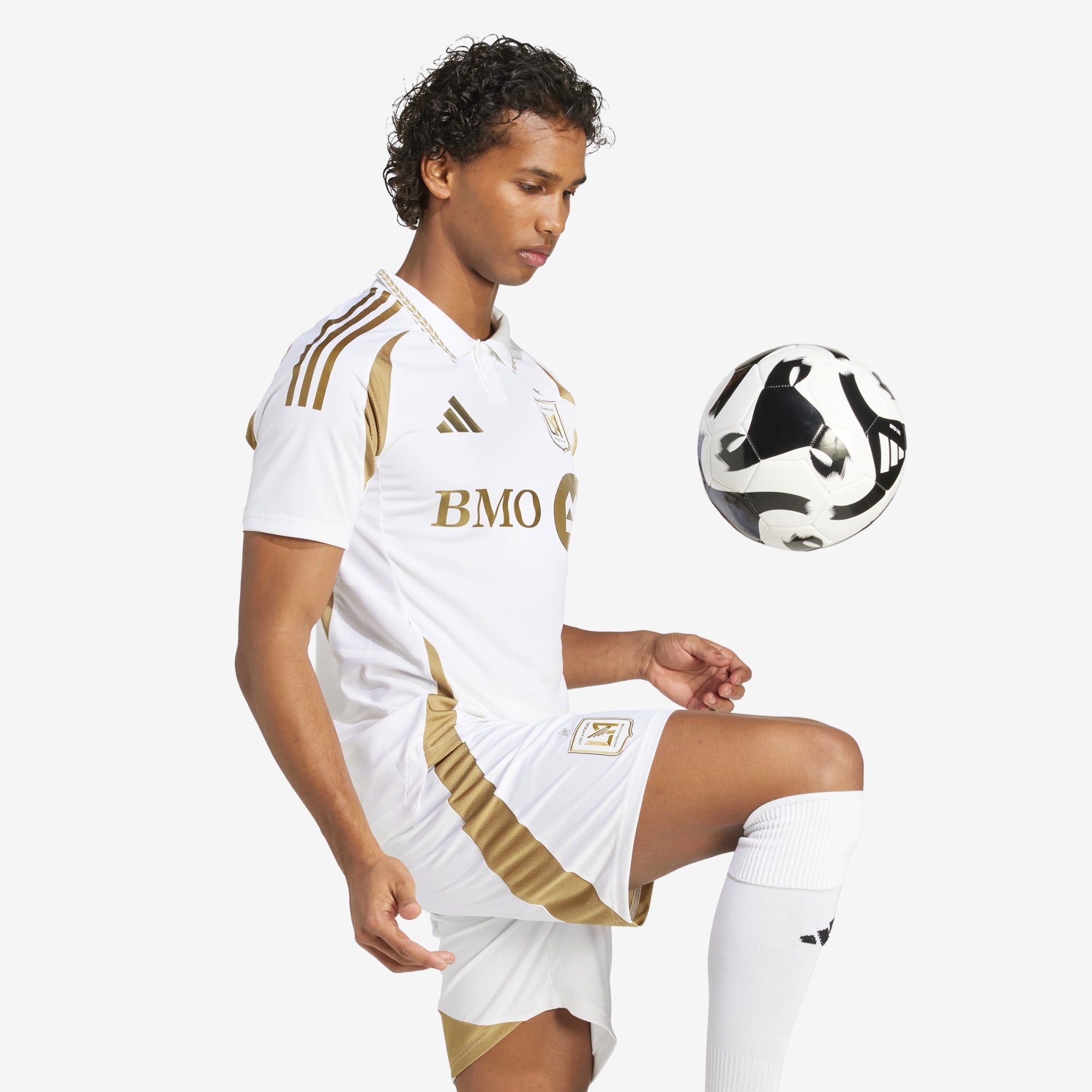 adidas LAFC 2025/26 Match Away Men's AEROREADY Soccer Authentic Jersey - White