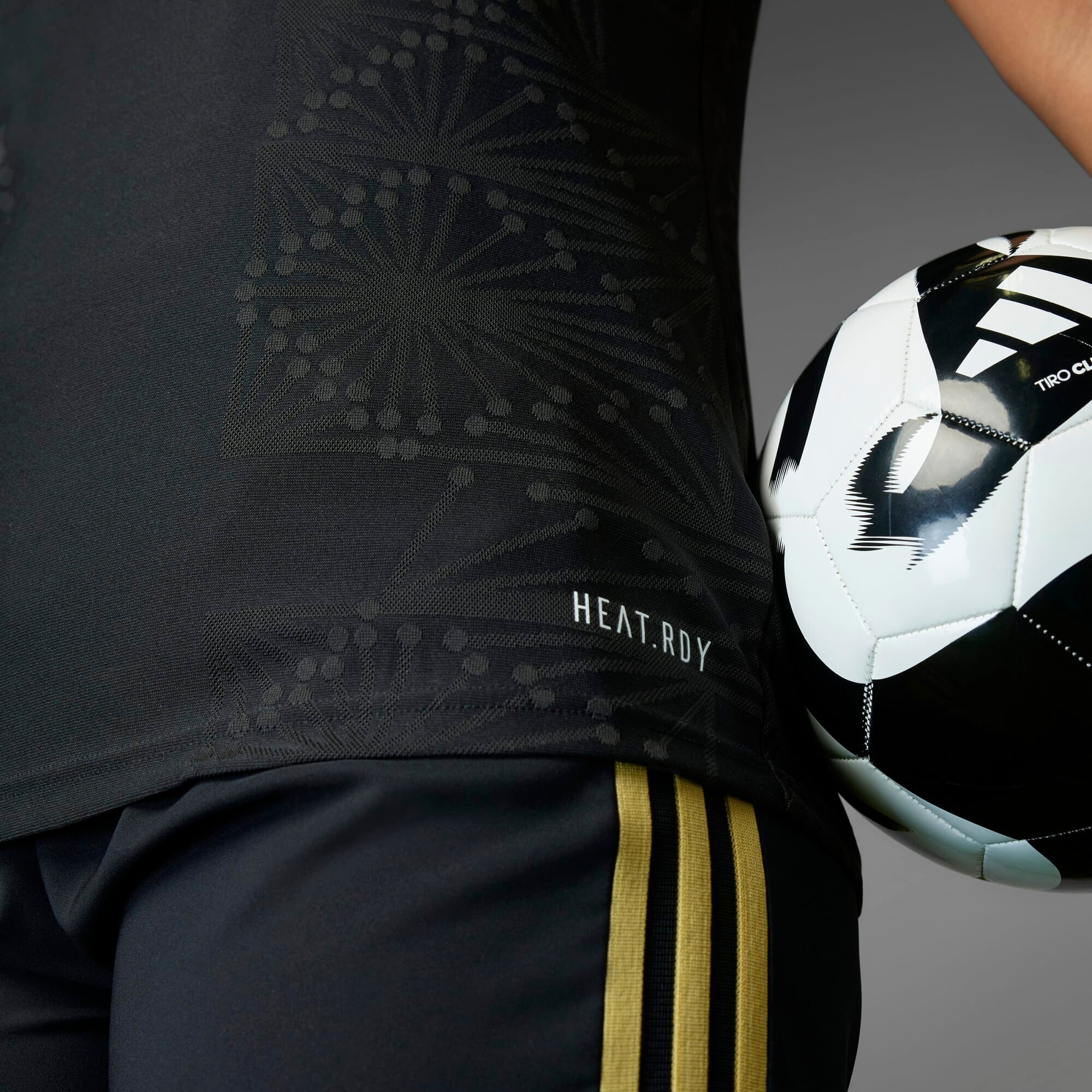 adidas Mexico 2025 Match Gold Women's HEAT.RDY Soccer Authentic Jersey - Black