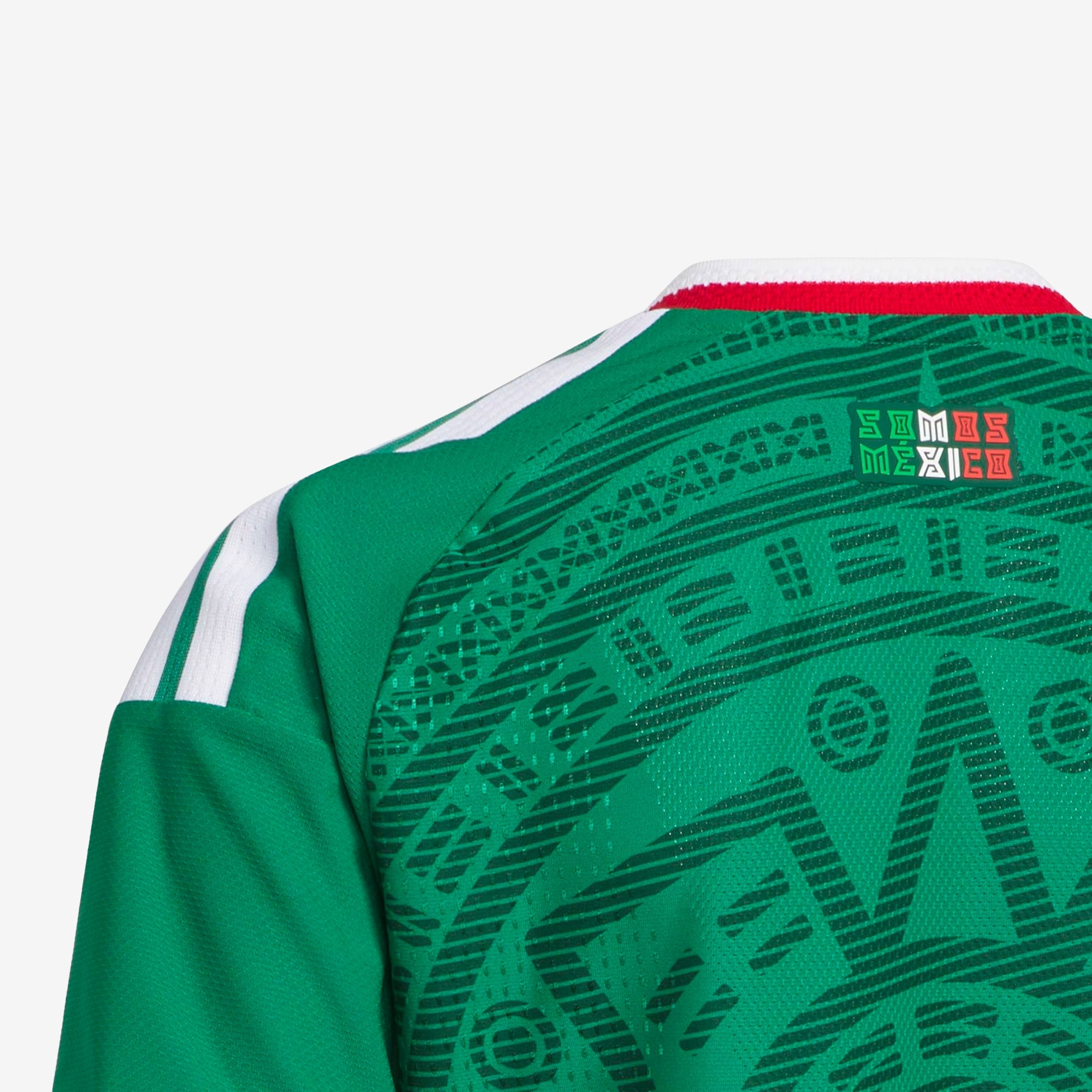 adidas Mexico 2026 Match Home Big Kids' Soccer Authentic Jersey - Bold Green