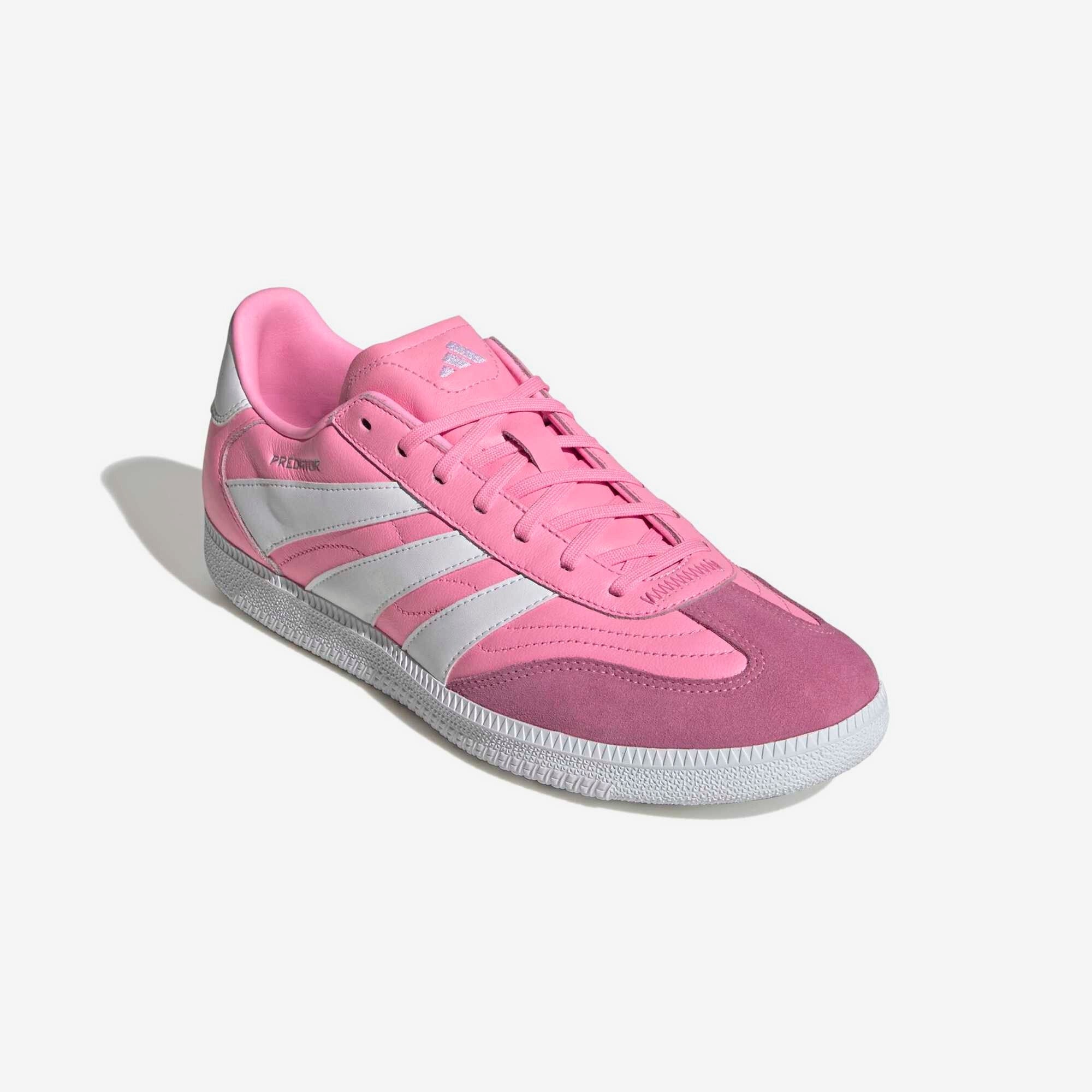 adidas Predator Freestyle Indoor/Court Low-Top Soccer Shoes - Beam Pink / Ftwr White / Core Black